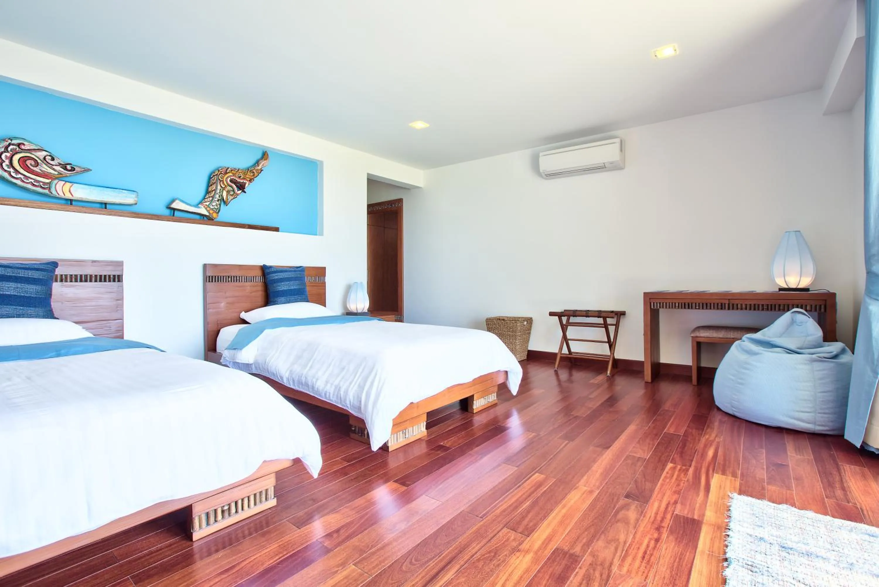 Bedroom, Bed in Baan Apsara - Stunning Sea View 3 Bed Pool Villa
