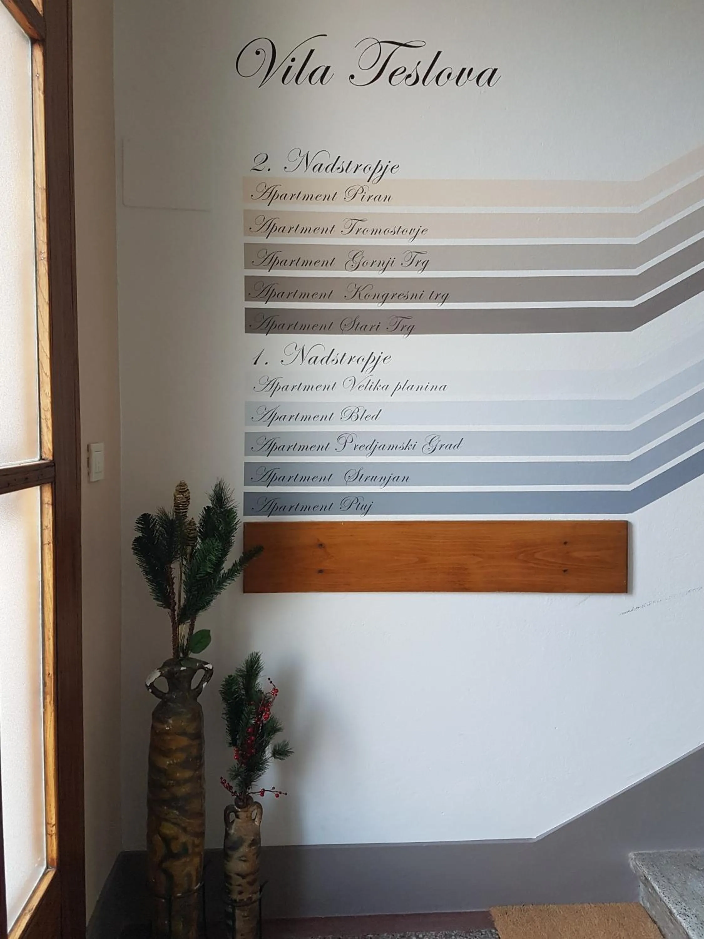 Logo/Certificate/Sign in B&B Vila Teslova