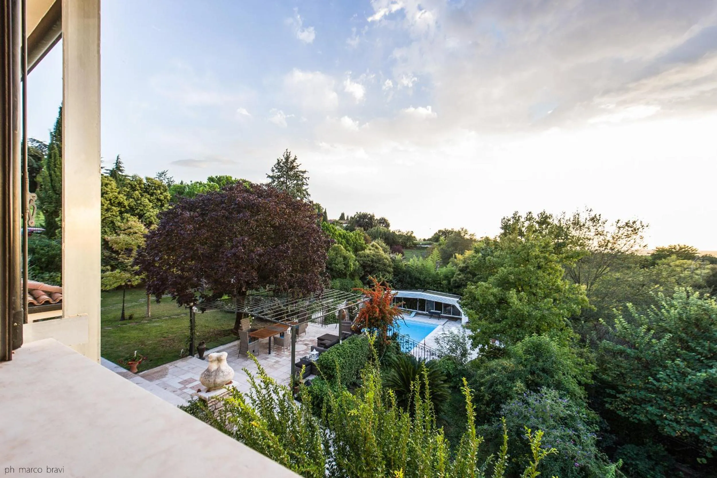 View (from property/room) in Villa Isidoro ampio parco ,piscina privata, arte e giochi , fitness