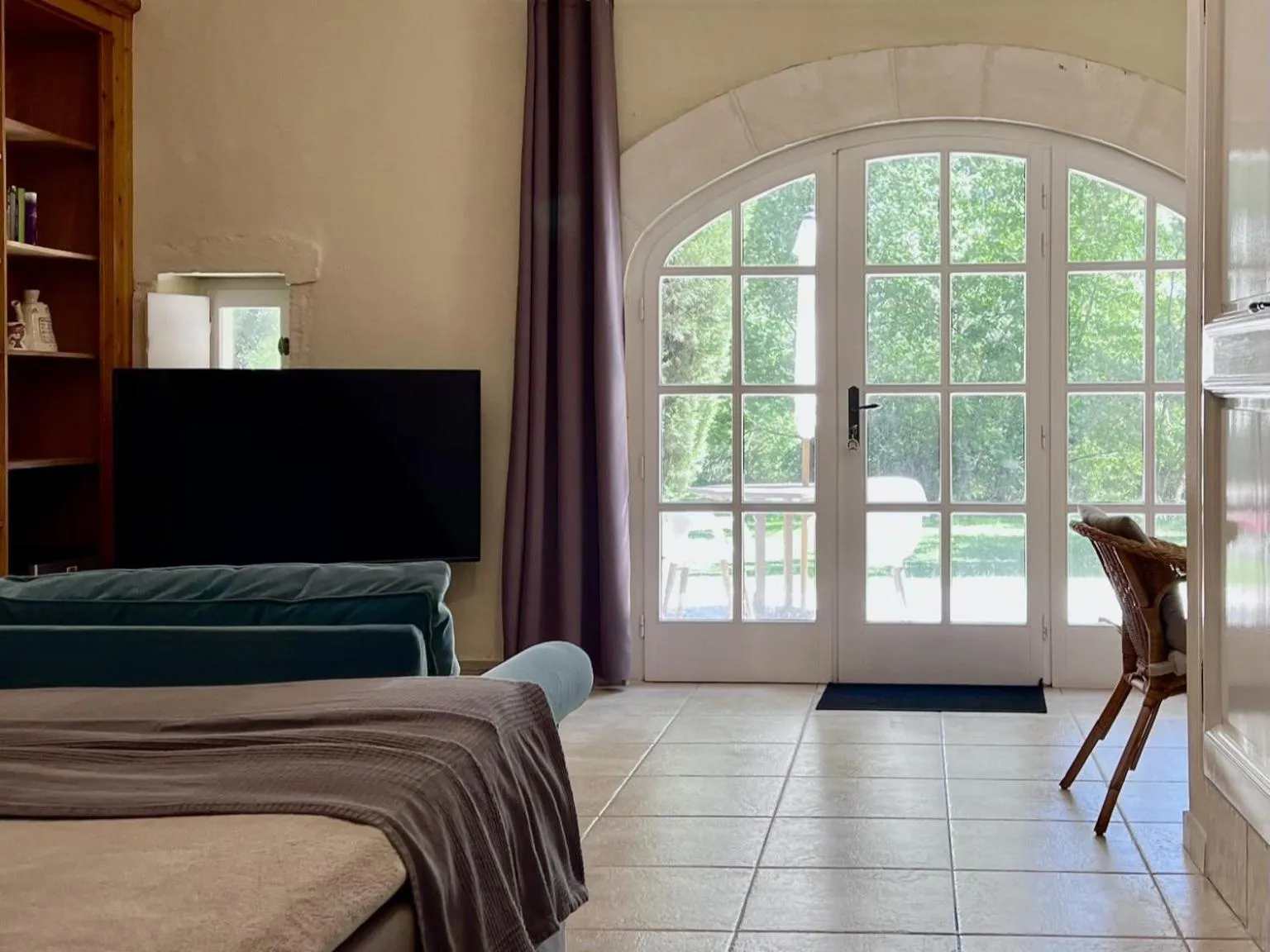 Bed in Le Moulin de Montségur