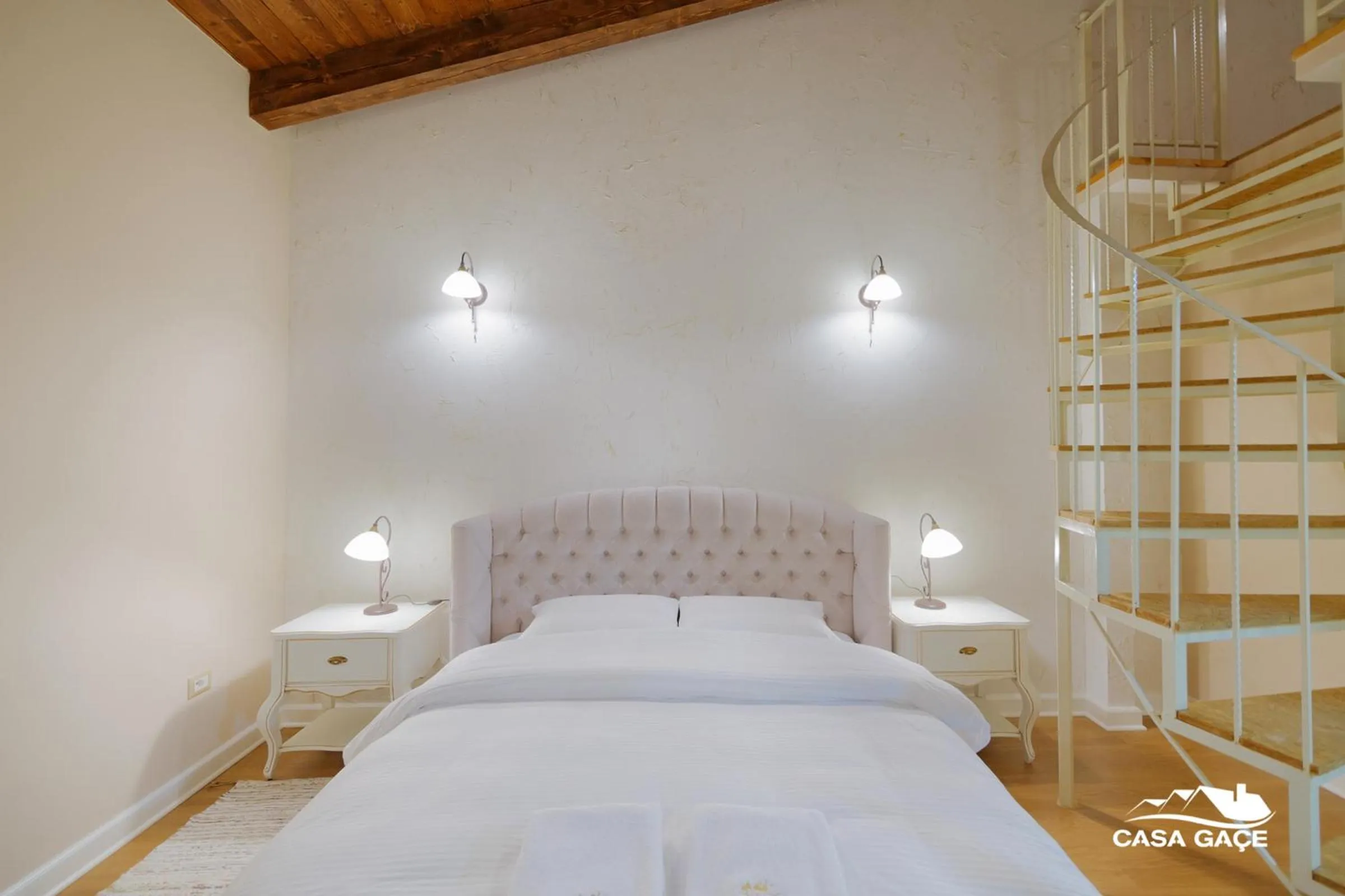 Bed in Casa Gaçe Hotel