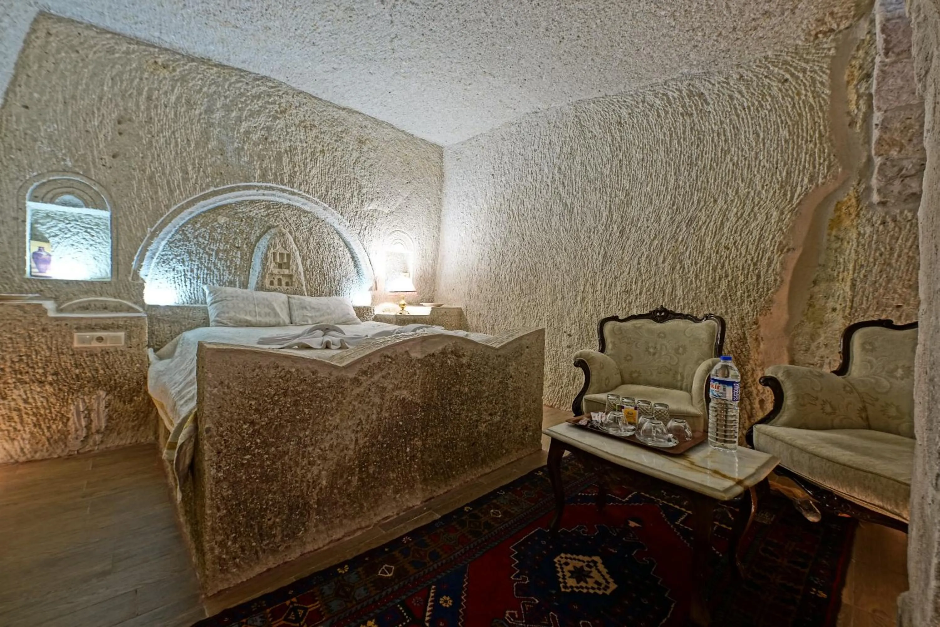 Bed in Angel Cave Suite