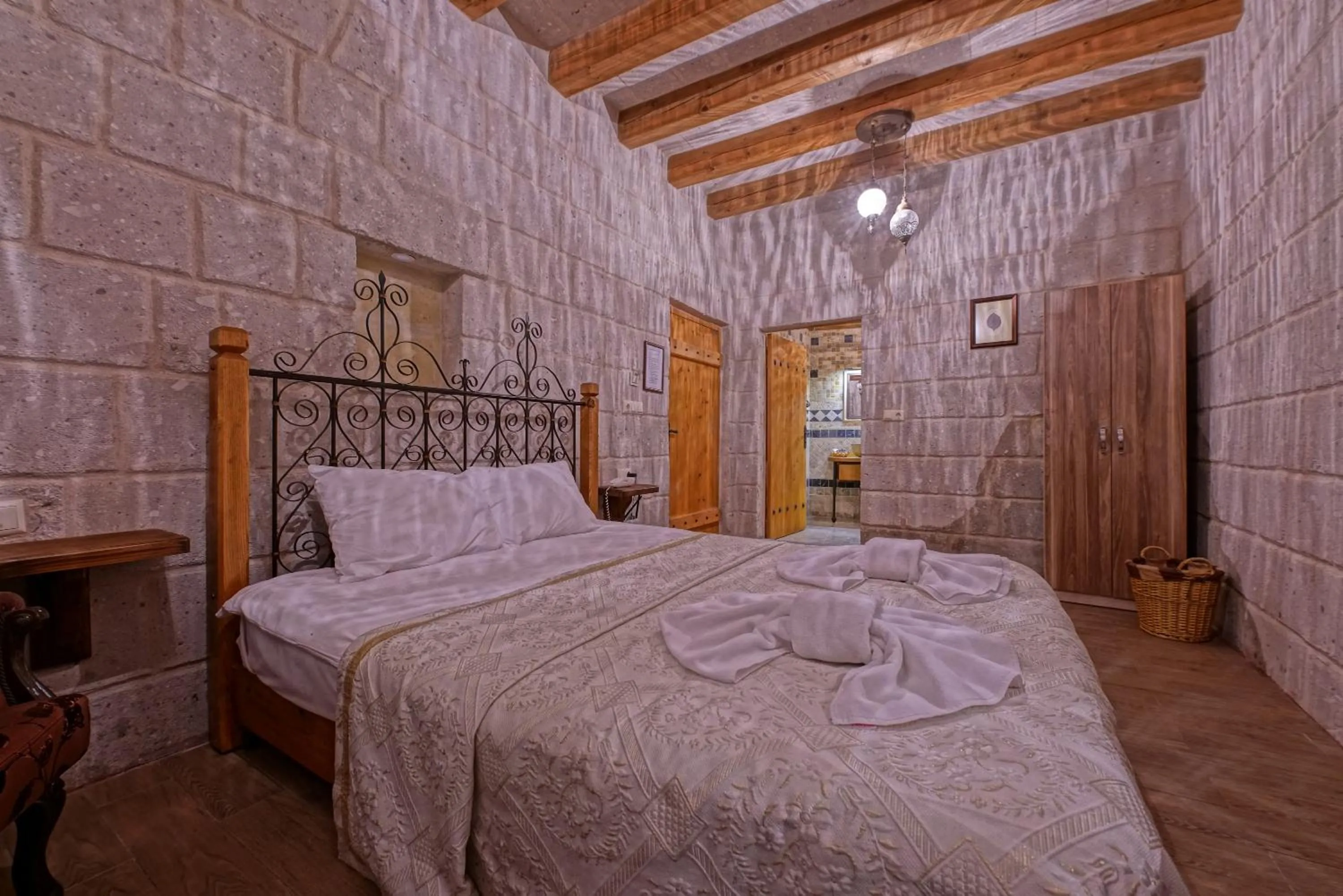Bed in Angel Cave Suite
