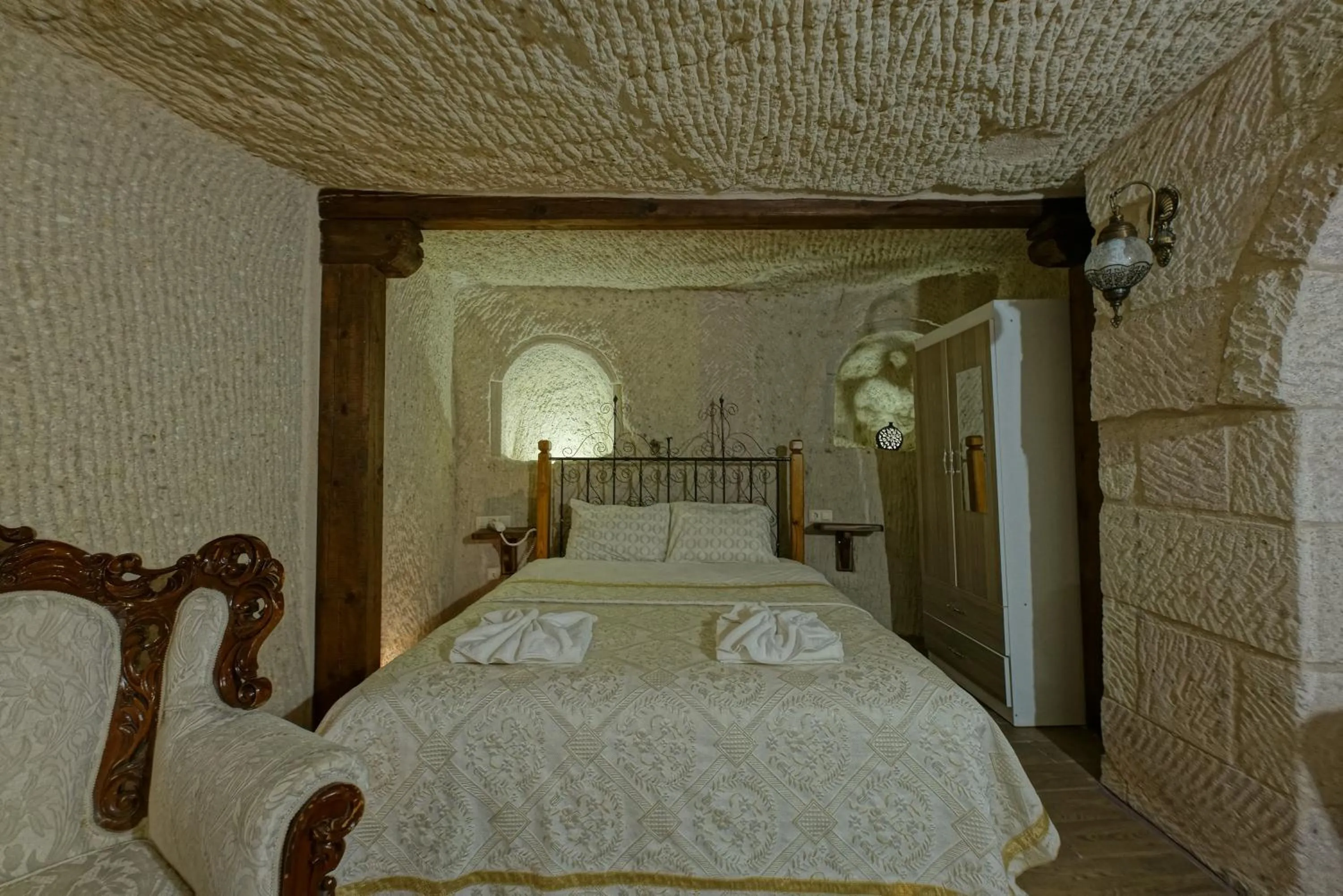 Bed in Angel Cave Suite