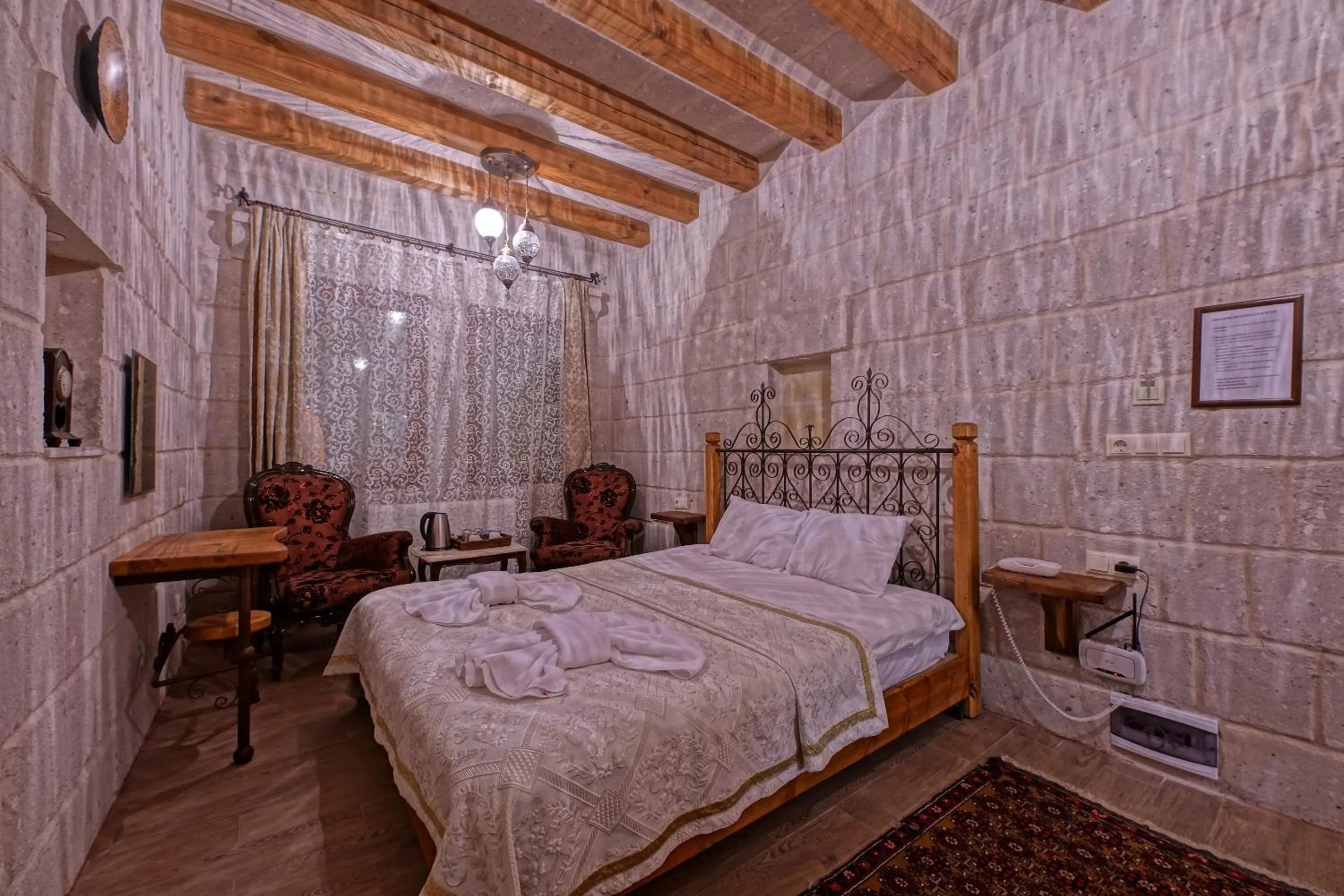Bed in Angel Cave Suite