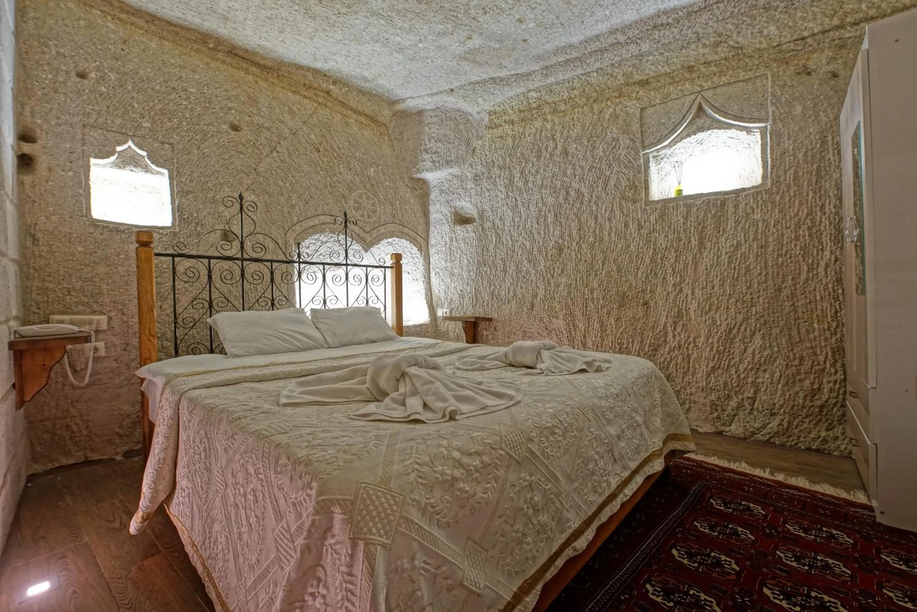 Bed in Angel Cave Suite