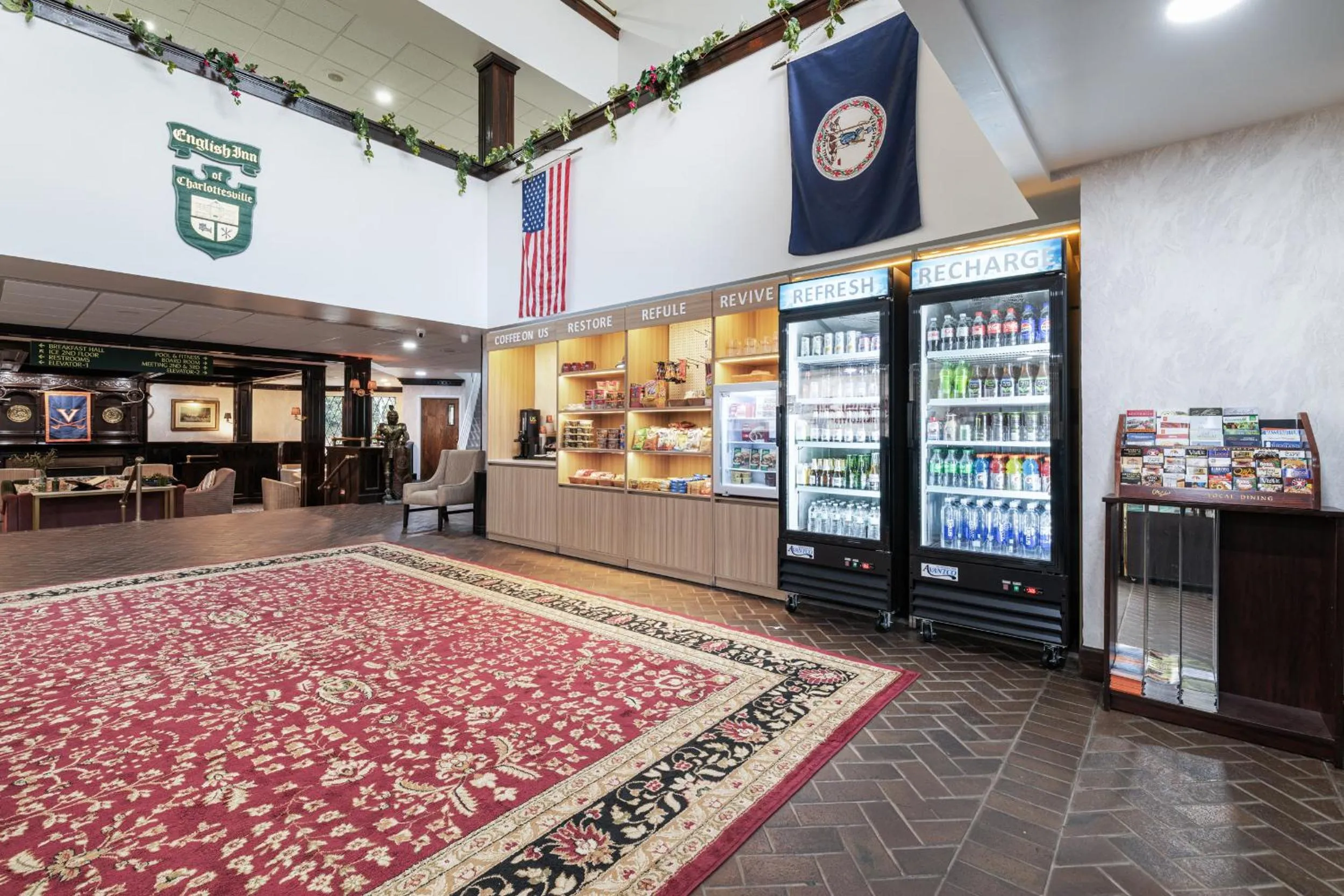 Lobby or reception in The English Inn of Charlottesville