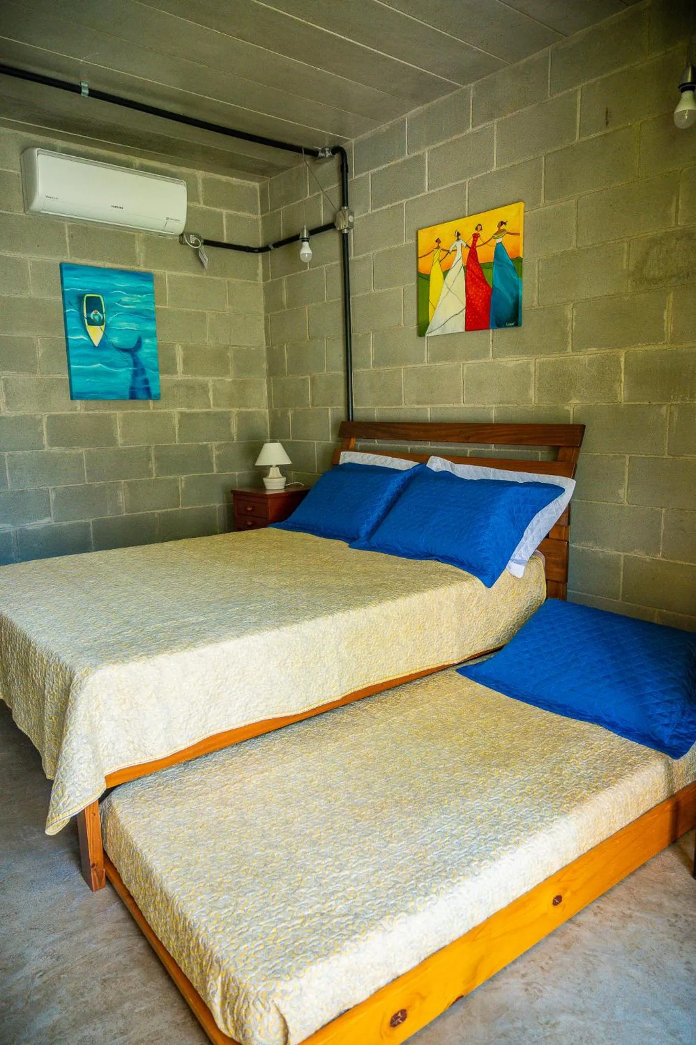 Bed in Casa do Pescador Camburi