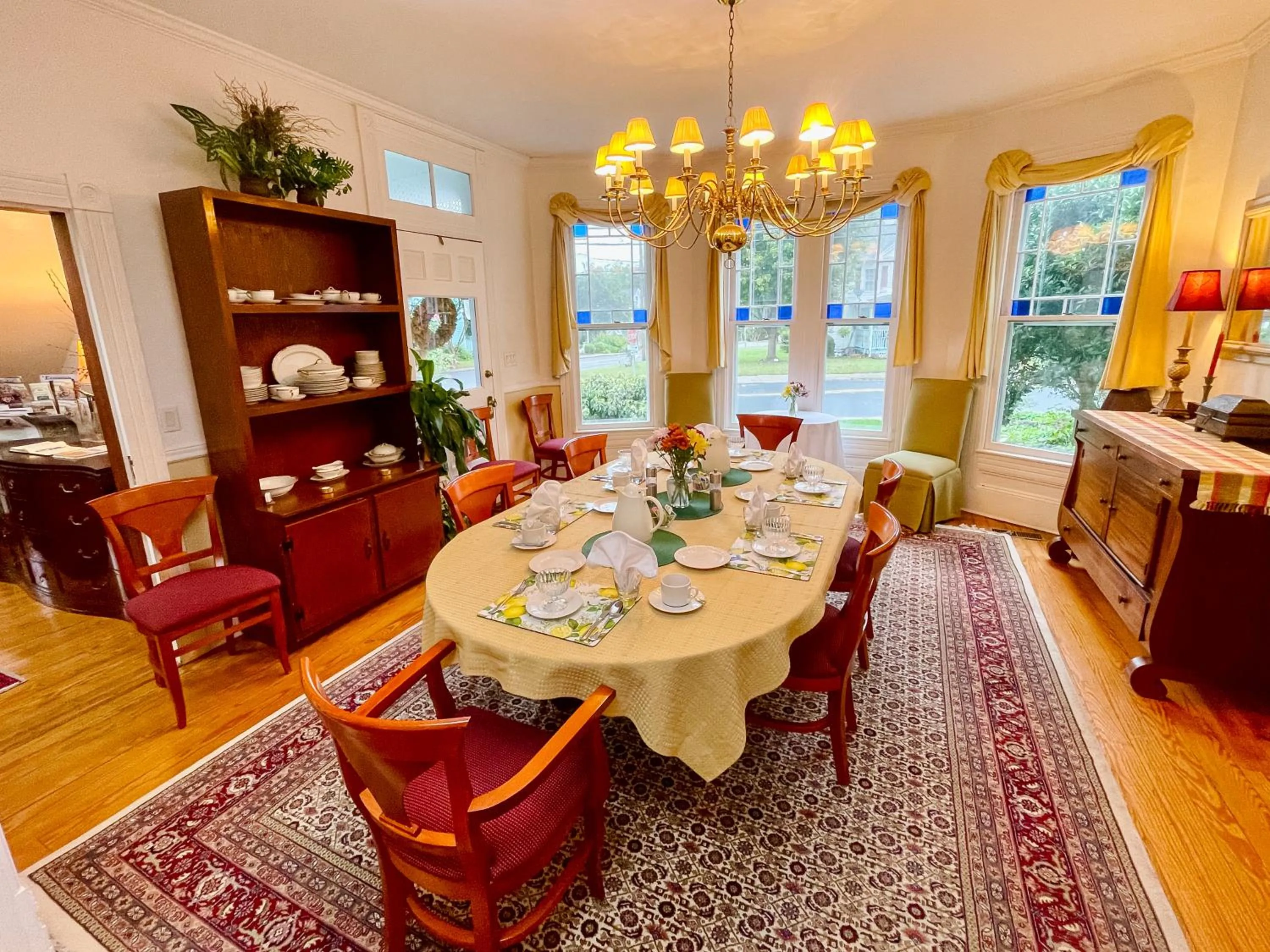 Dining area in The Inn at Onancock