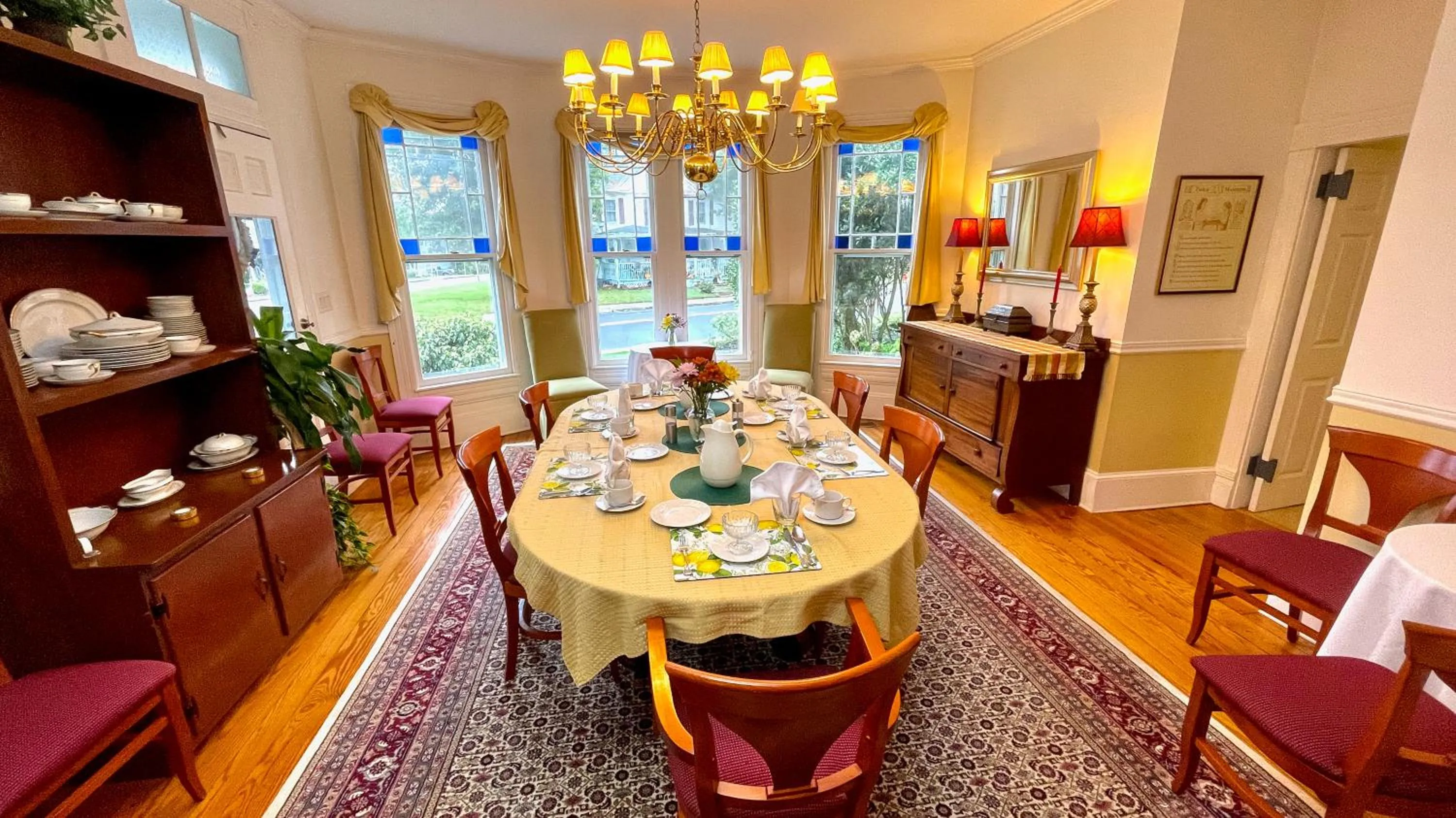 Dining area in The Inn at Onancock