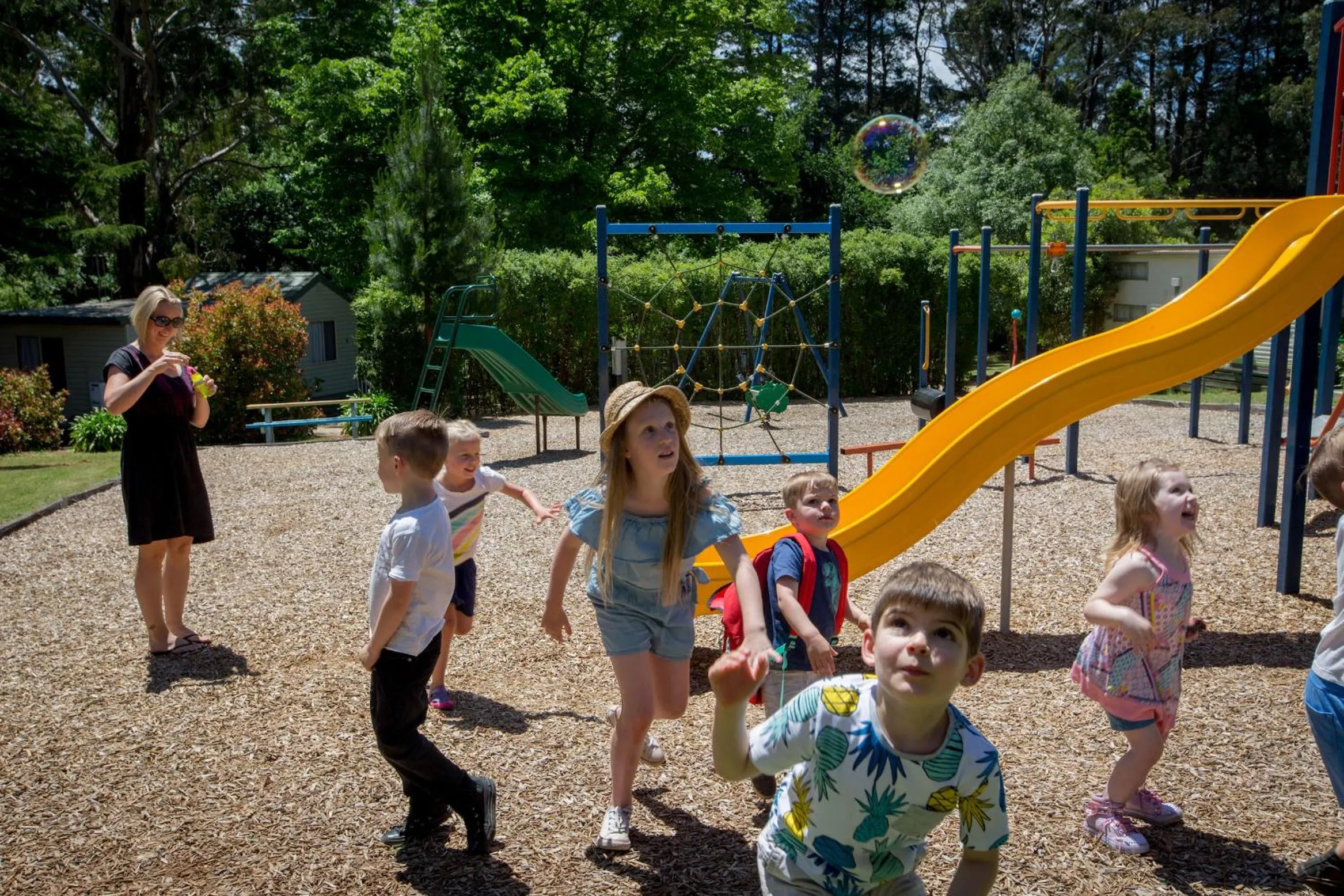 Children play ground in Daylesford Holiday Park
