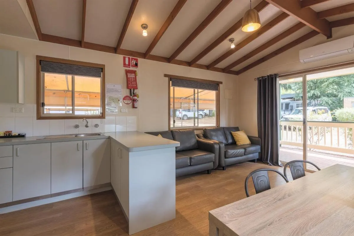 Living room in Daylesford Holiday Park