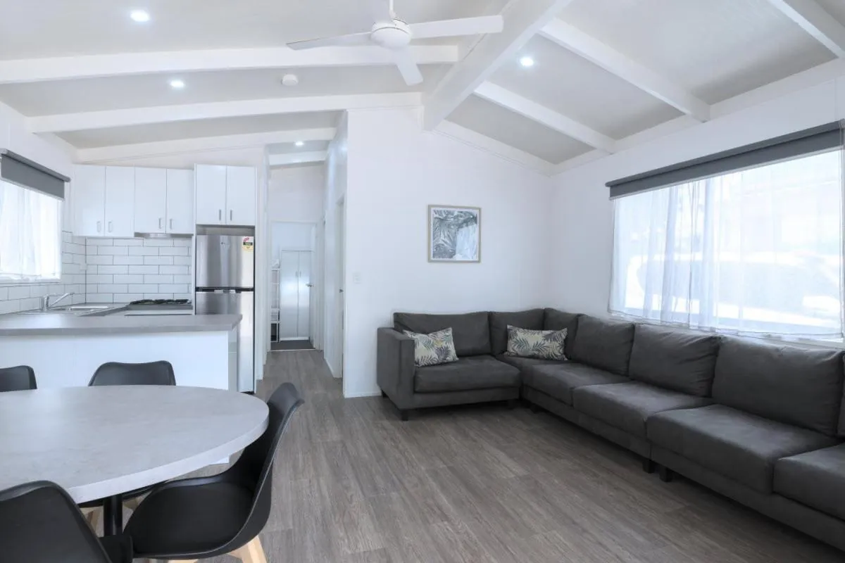 Living room in Daylesford Holiday Park