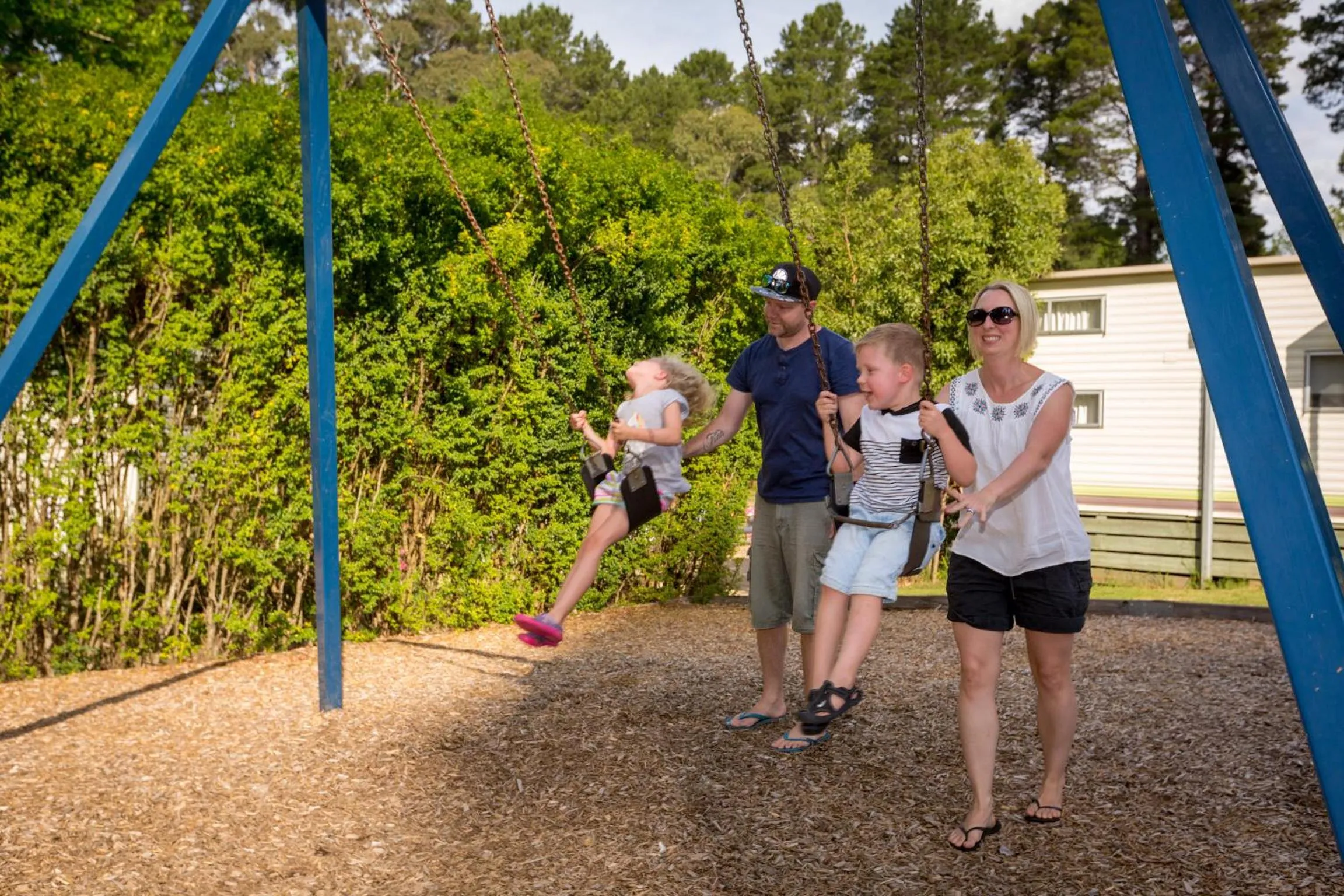 Children play ground in Daylesford Holiday Park