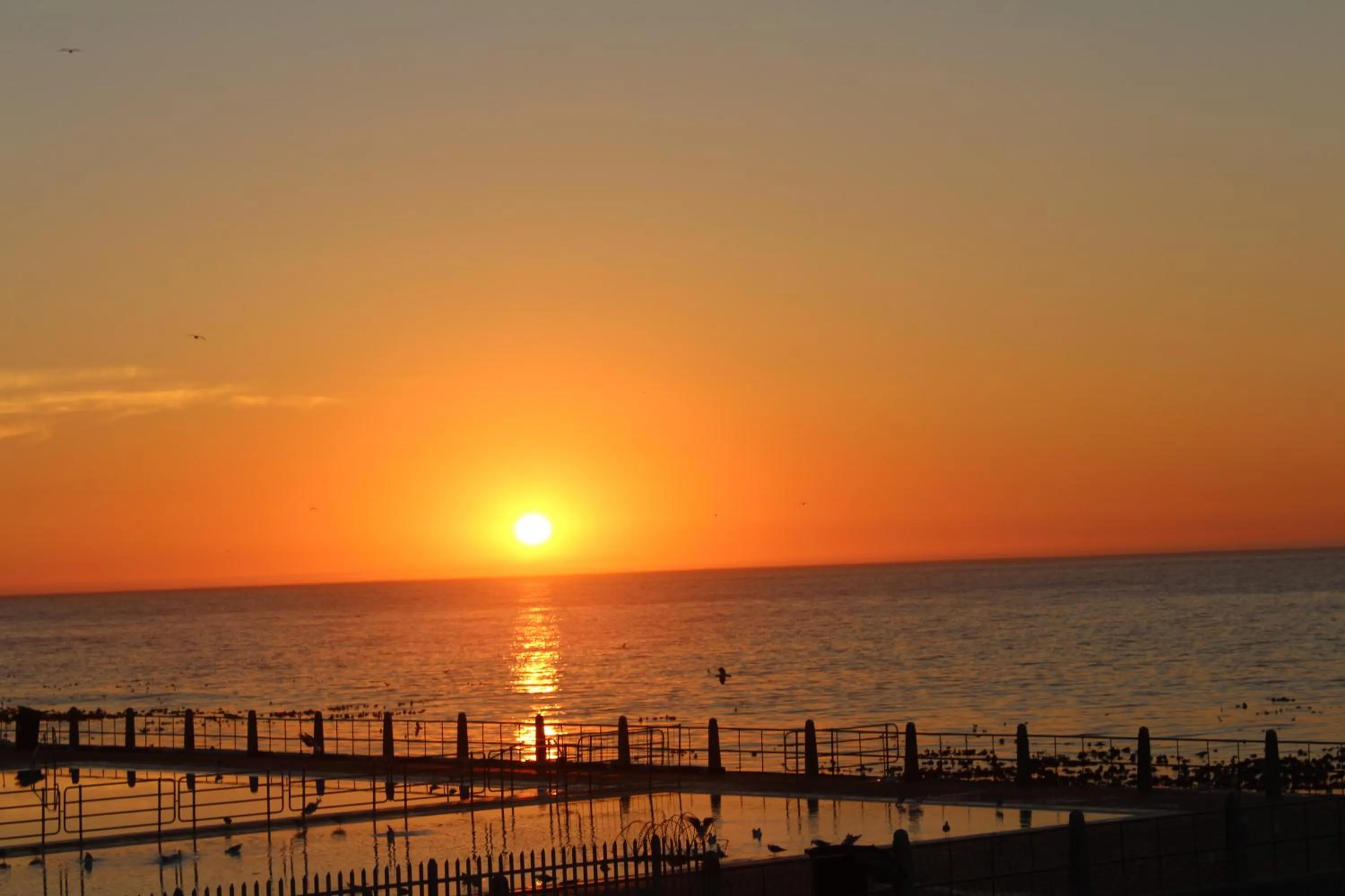 Living room in Beachfront Seaview