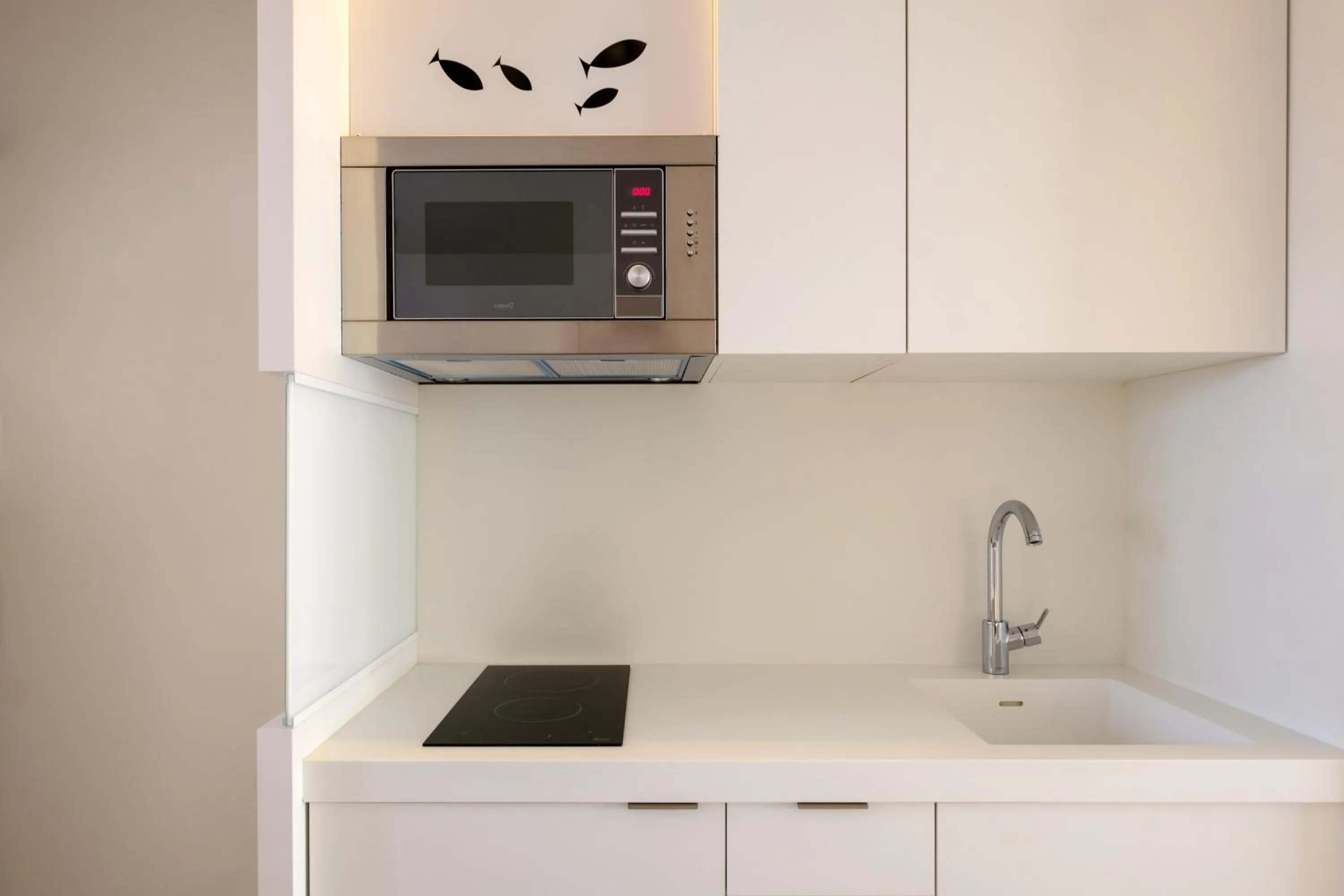 Kitchen or kitchenette in Apartamentos Portu Saler