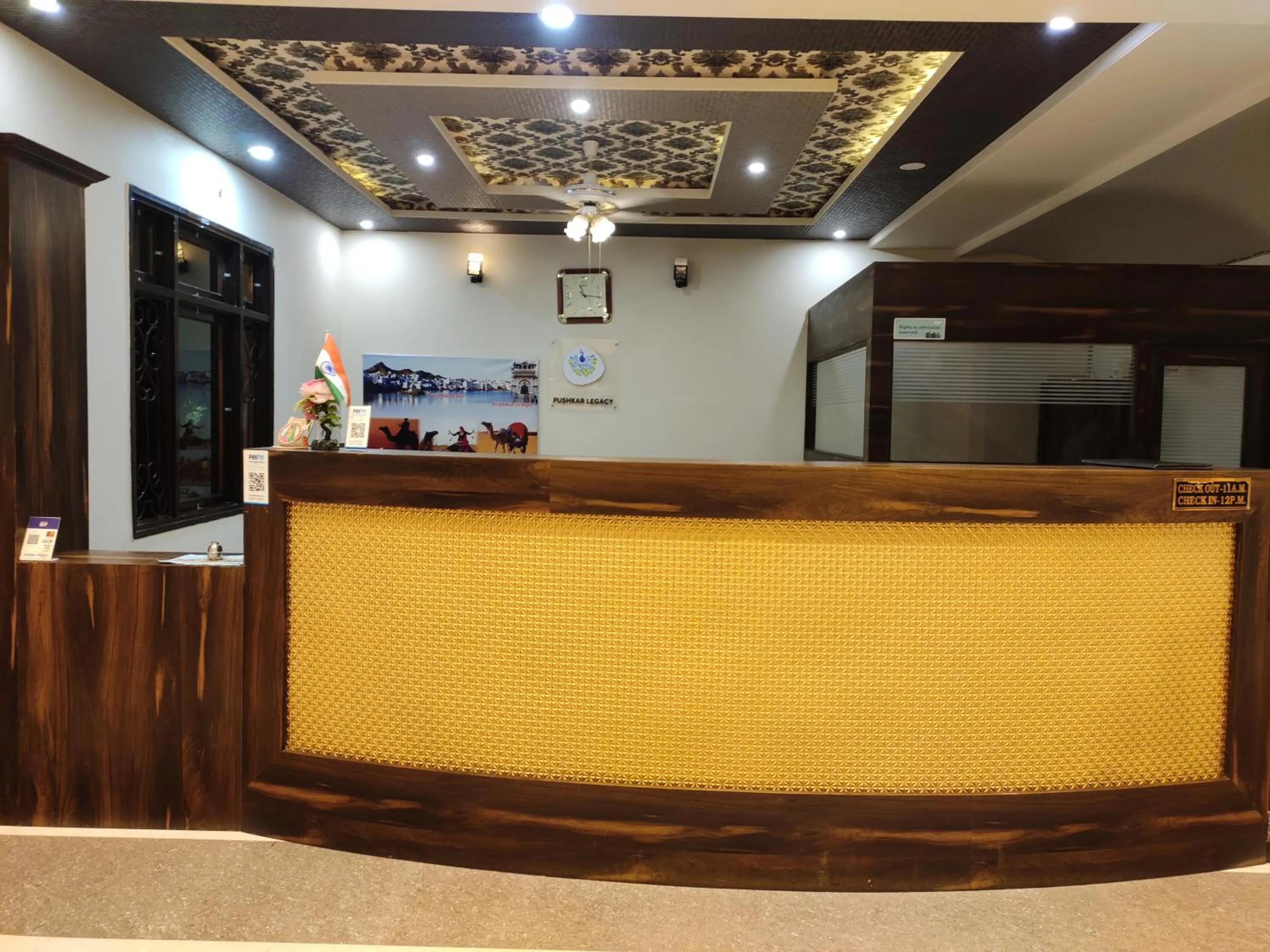 Lobby or reception in Hotel Pushkar Legacy
