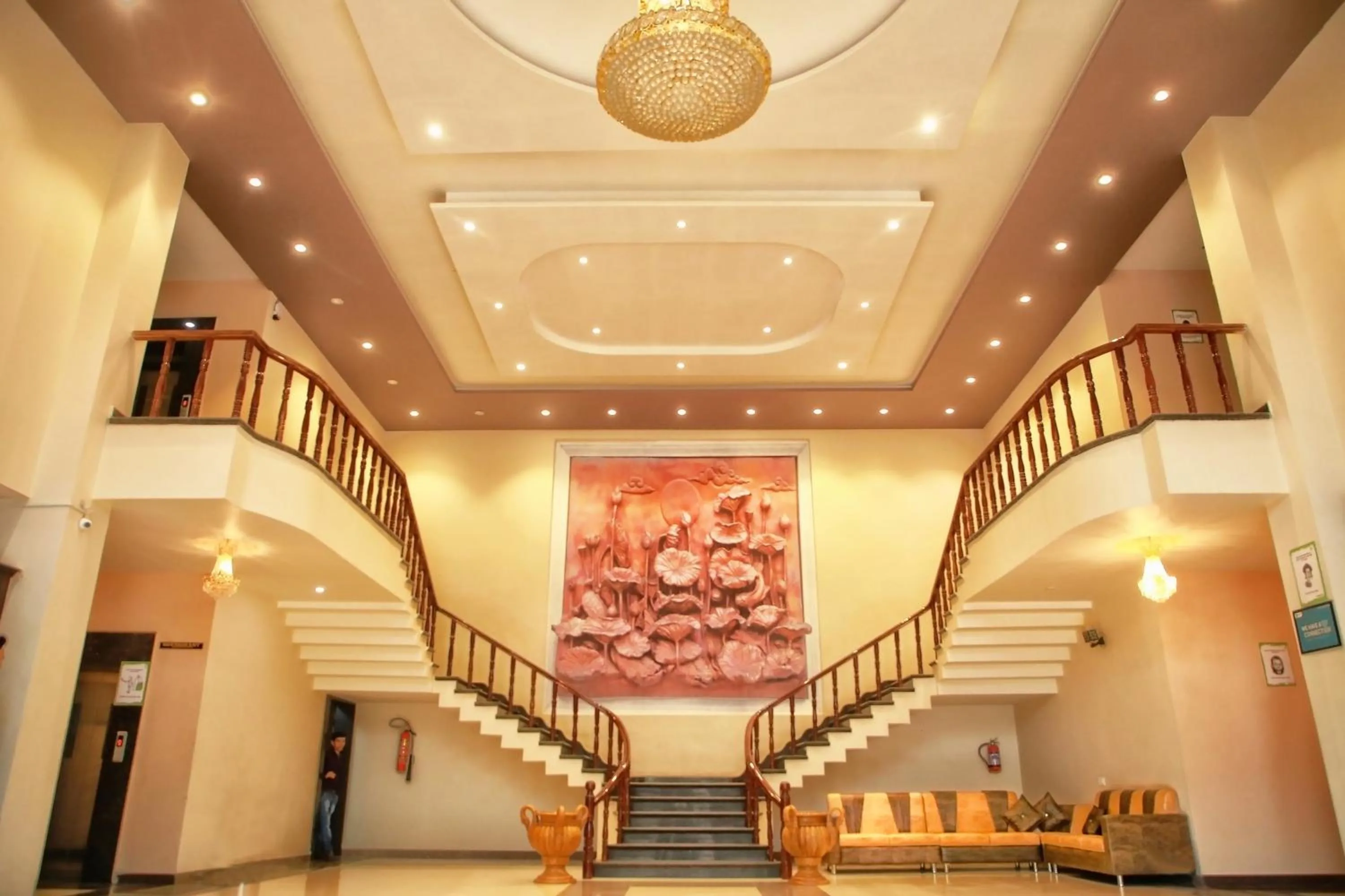 Lobby or reception in Hotel Pushkar Legacy