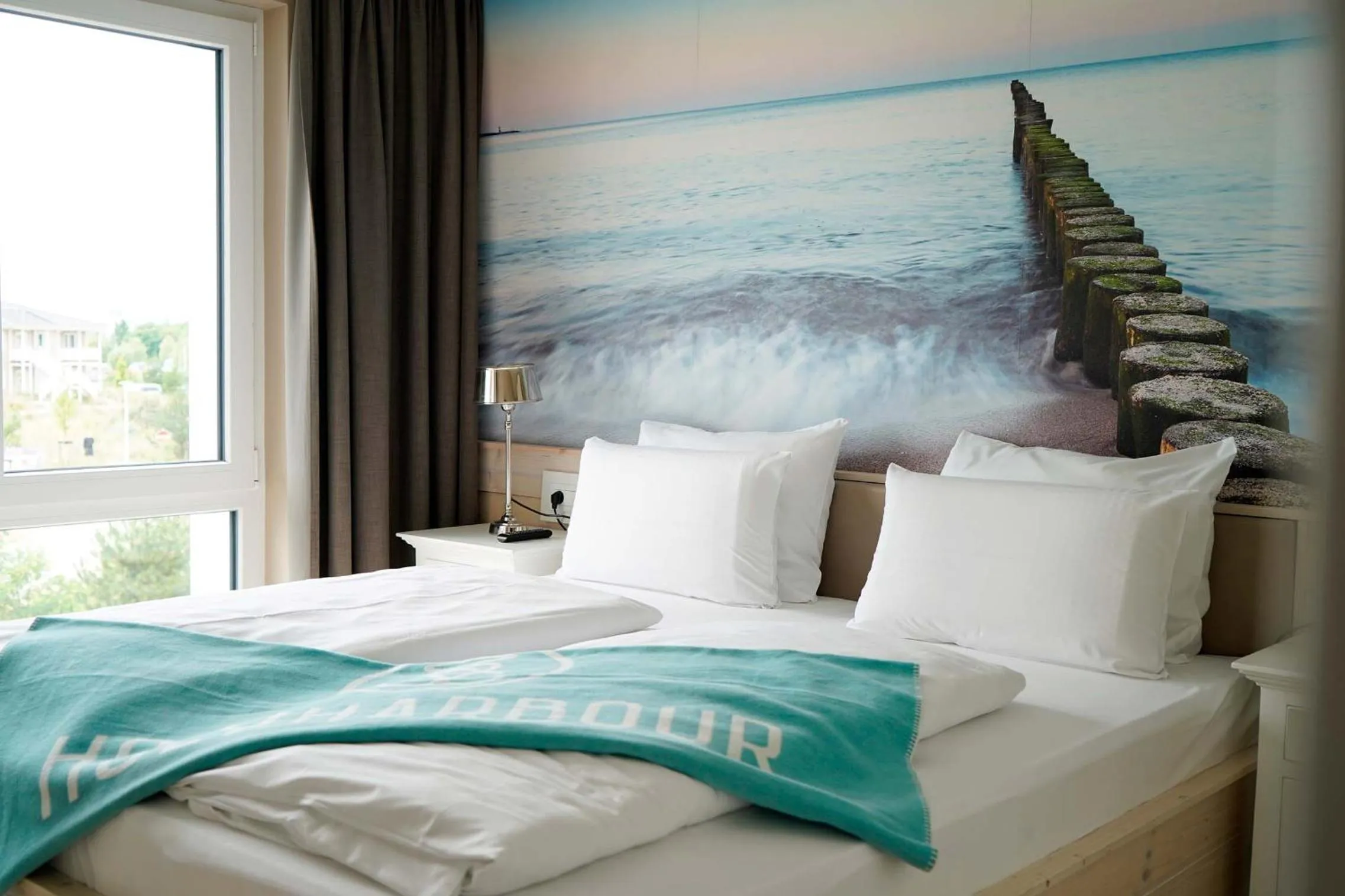 Bed in Beach Apartments Heiligenhafen