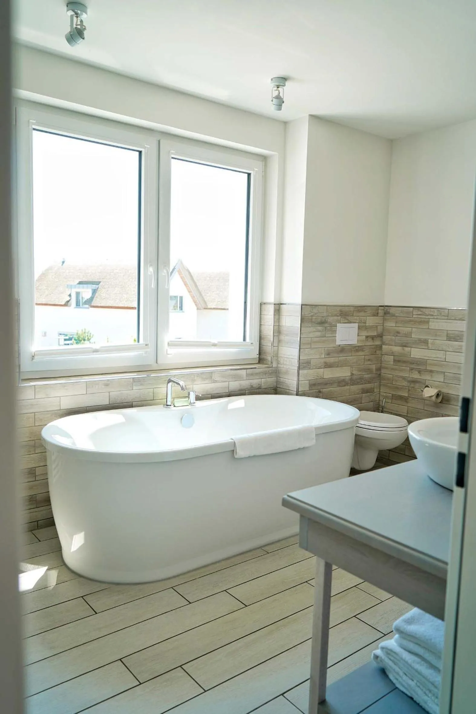 Bathroom in Beach Apartments Heiligenhafen