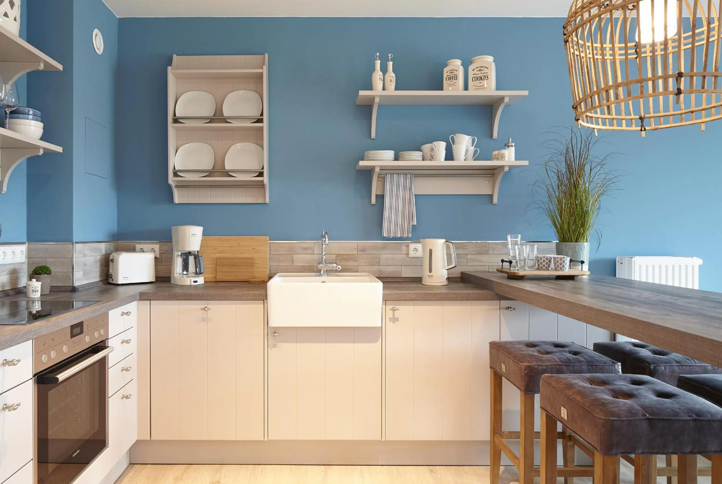 Kitchen or kitchenette in Beach Apartments Heiligenhafen