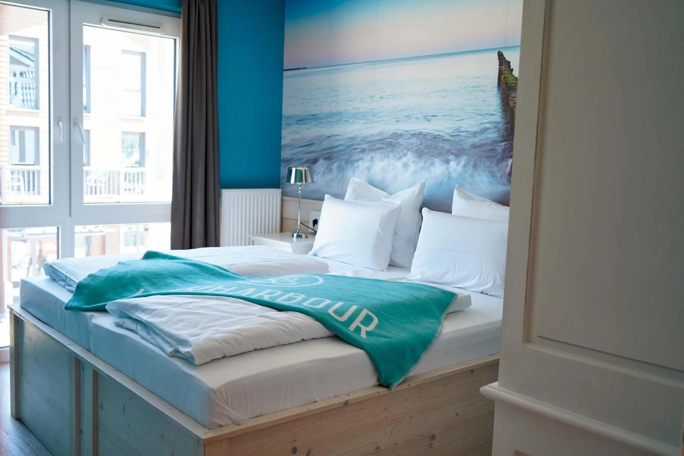 Bed in Beach Apartments Heiligenhafen