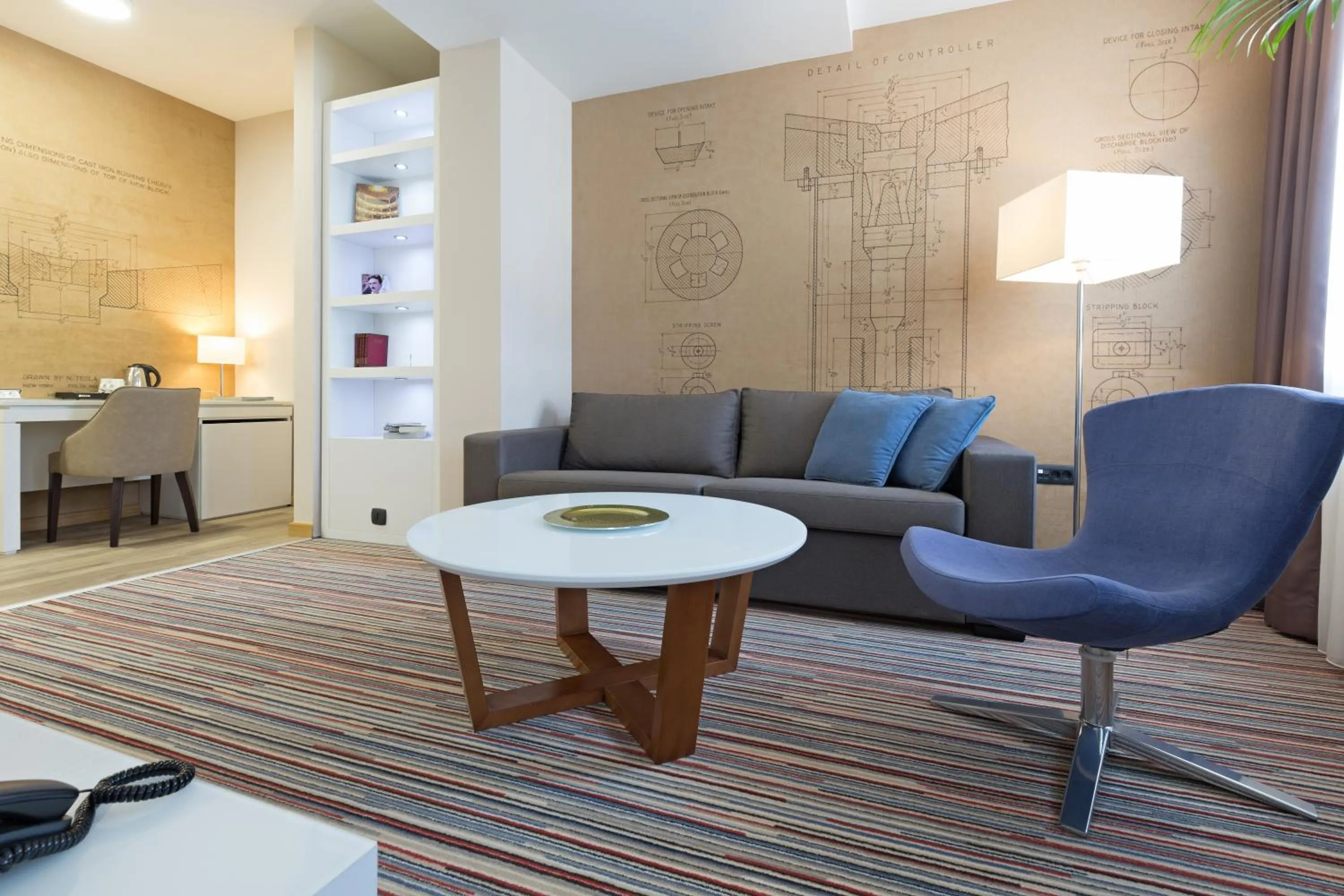 Living room in Hotel TESLA - Smart Stay Garni