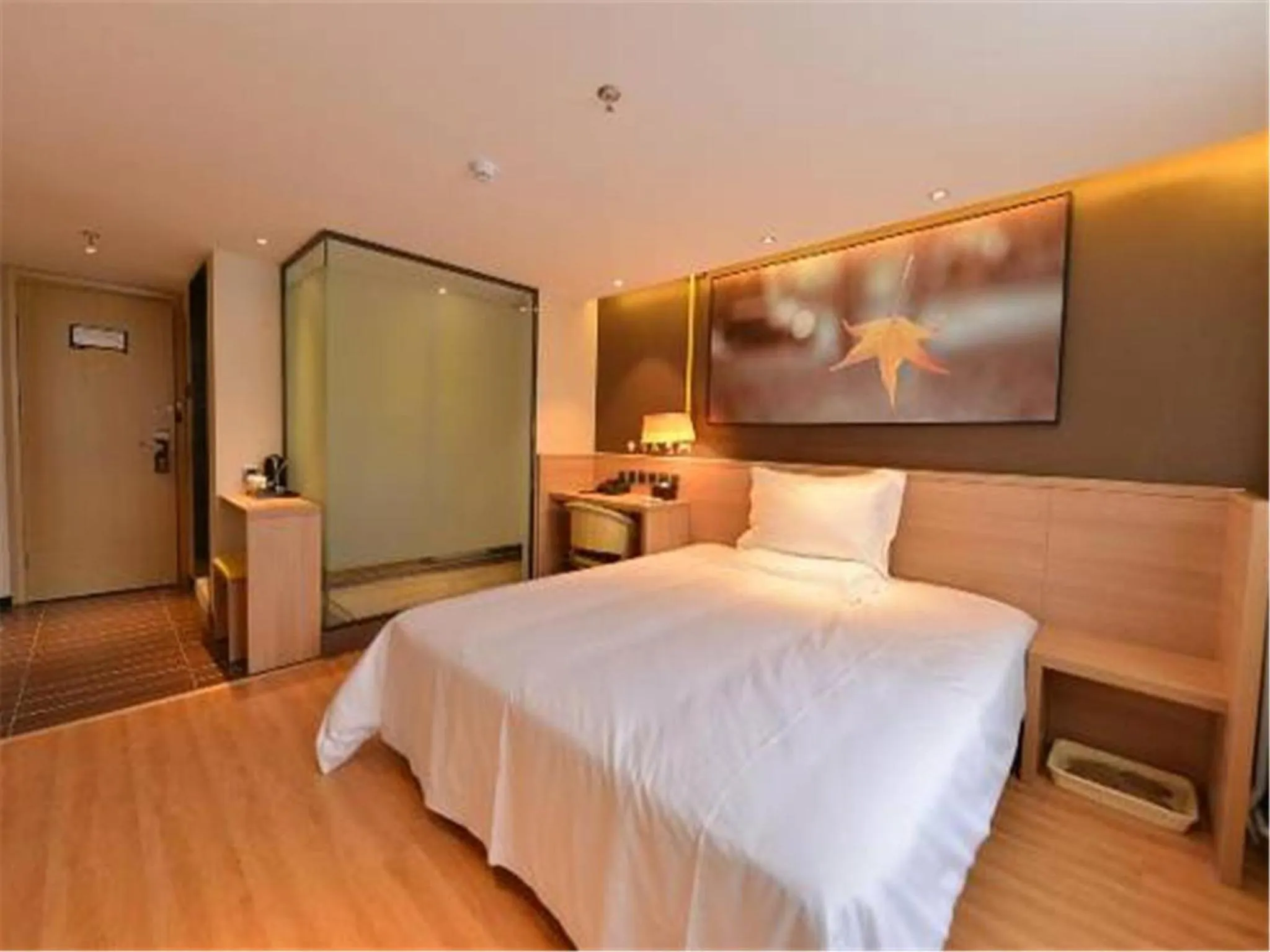 Bed in IU Hotel Beijing Zhongguancun Zhichunli
