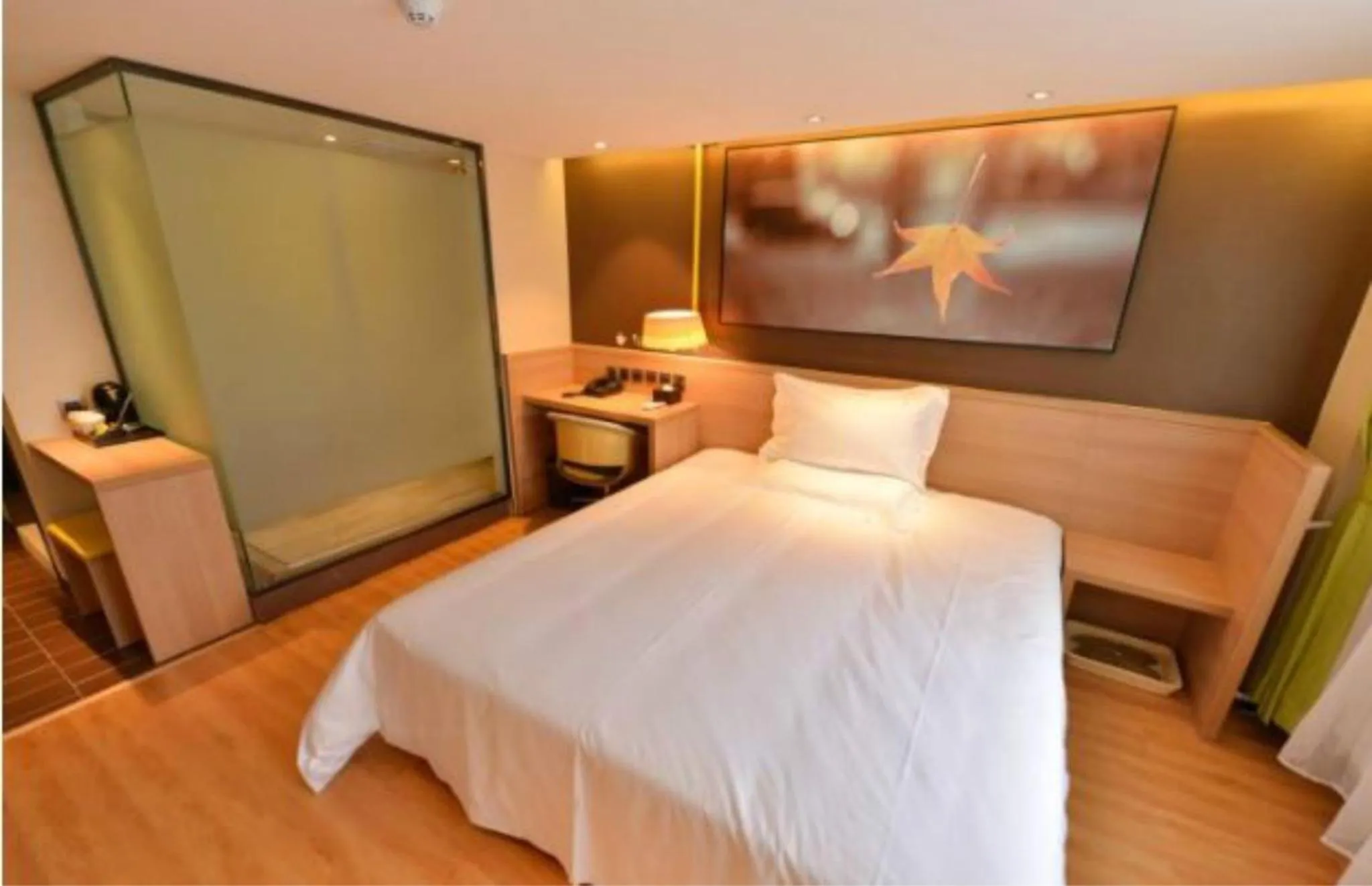 Bed in IU Hotel Beijing Zhongguancun Zhichunli