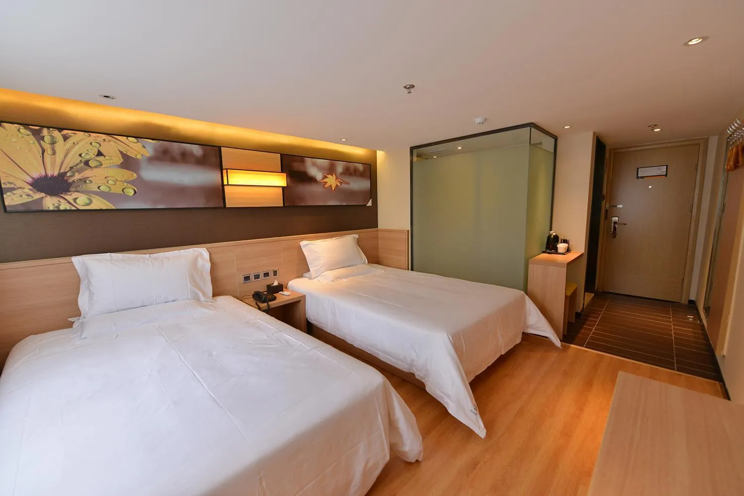 Bed in IU Hotel Beijing Zhongguancun Zhichunli