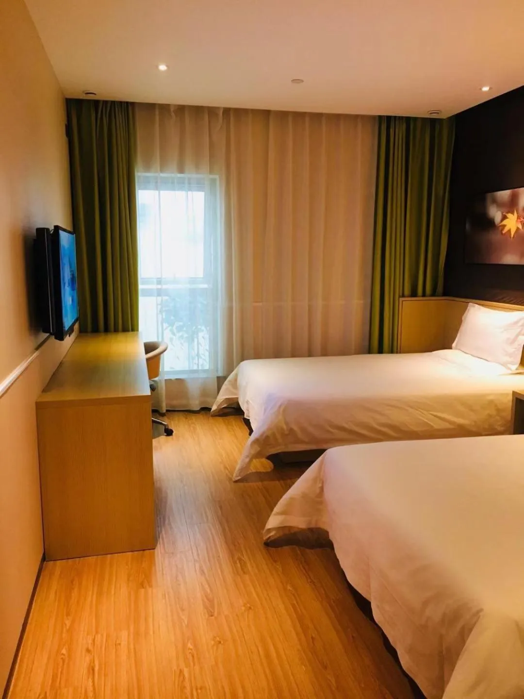 Bed in IU Hotel Beijing Life Science Park Station