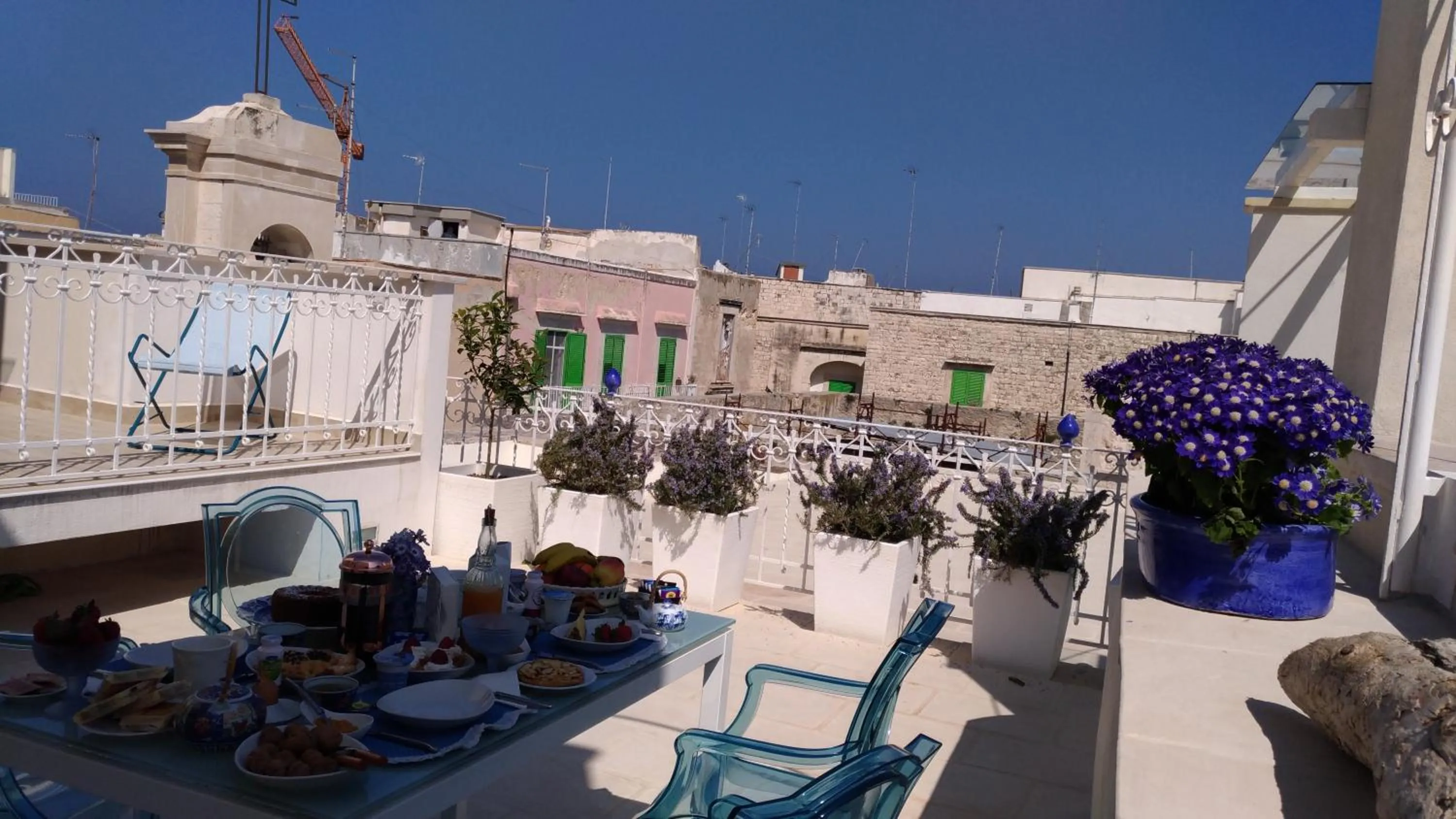 Patio in B&B re apartments Palazzo Muscati