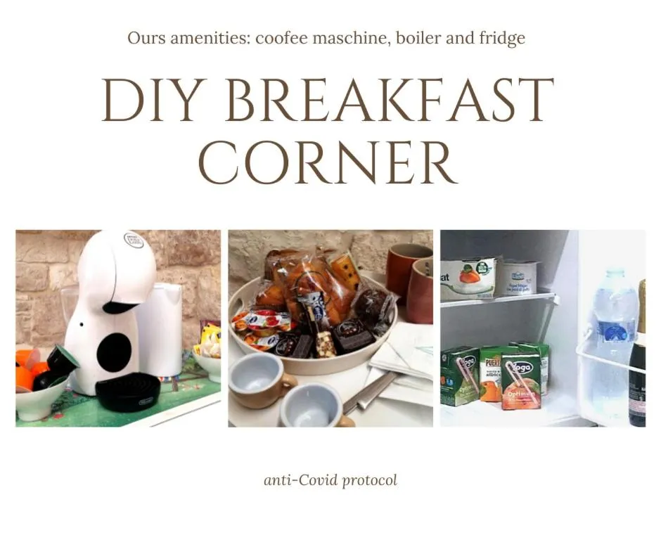 Food and drinks in B&B re apartments Palazzo Muscati