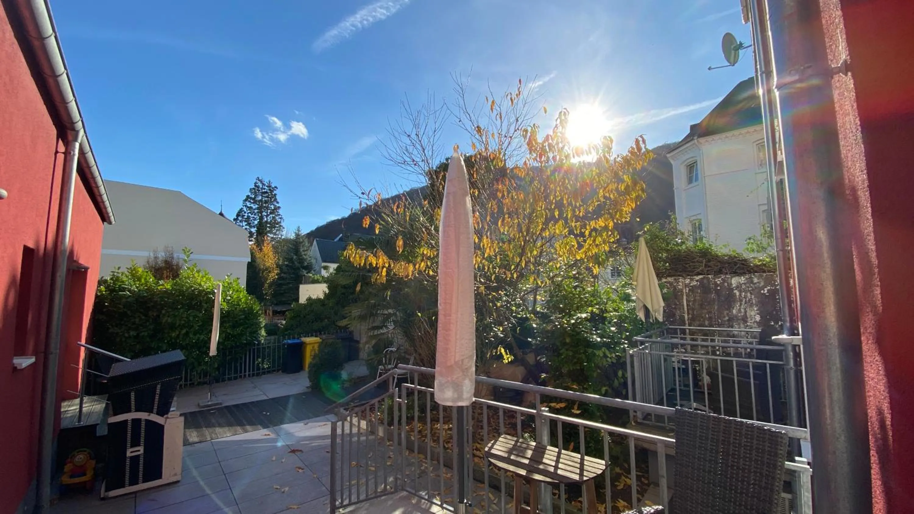 Balcony/Terrace in Appartements an der Therme