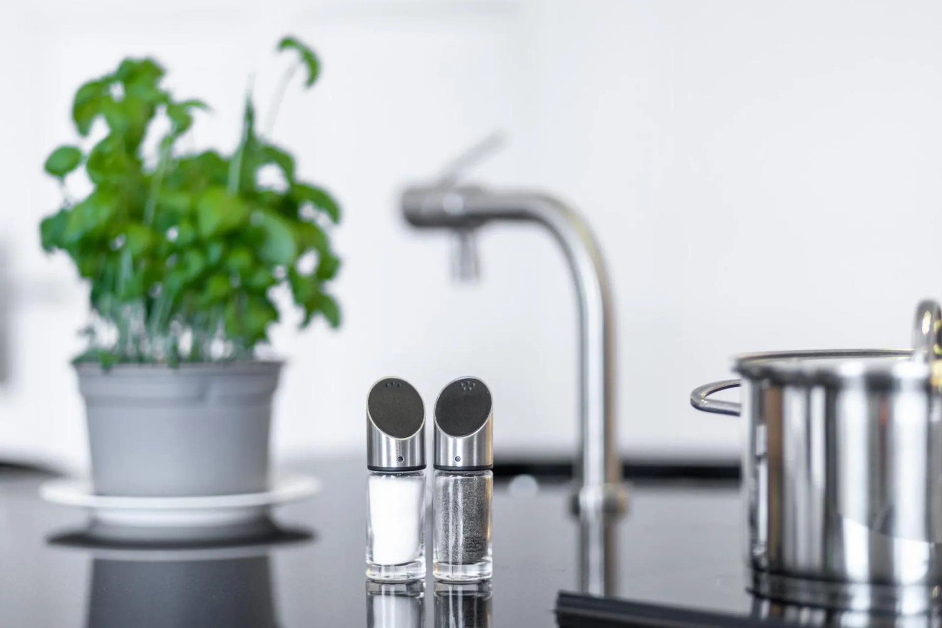 kitchen in Appartements an der Therme