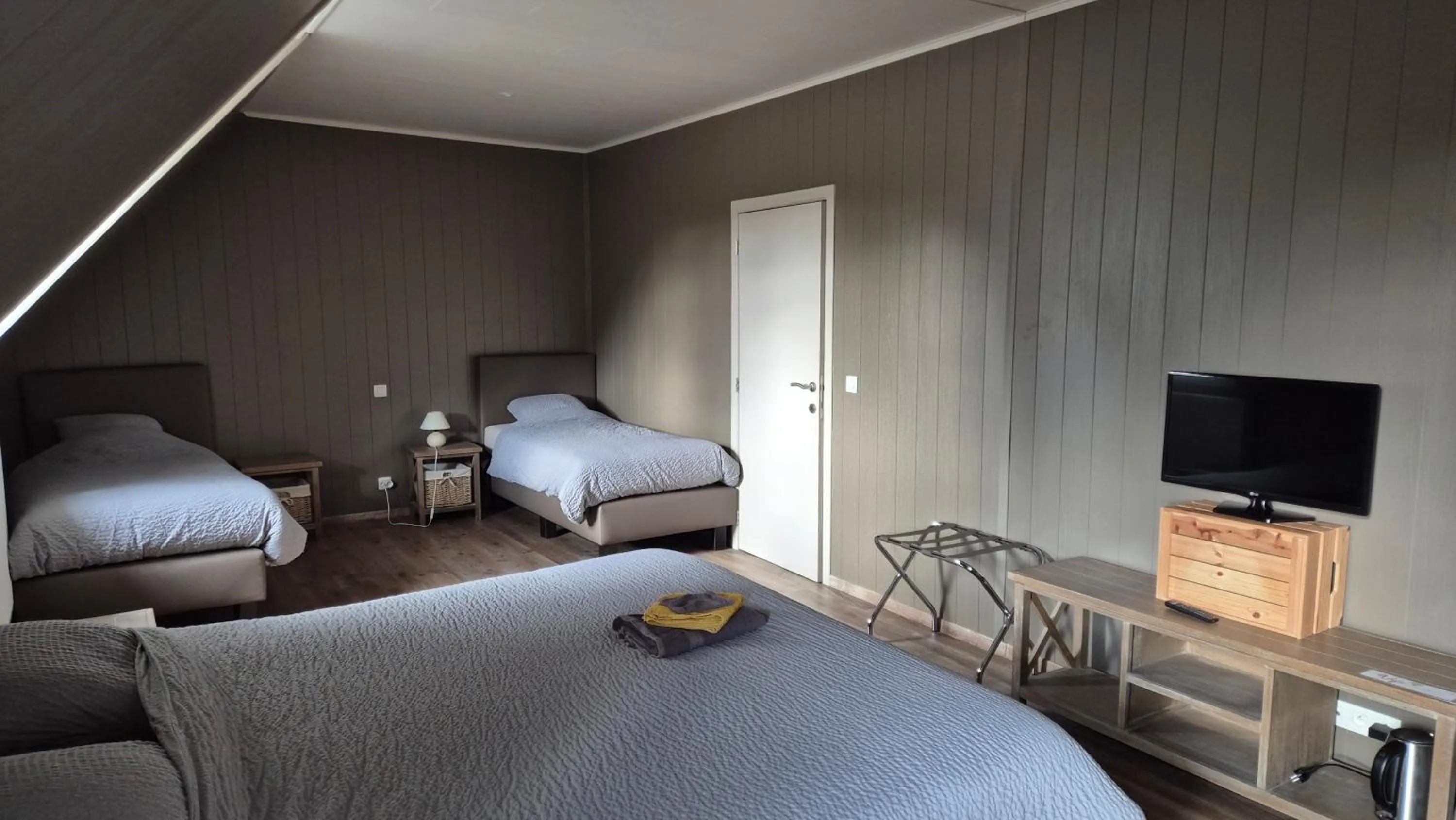 View (from property/room), Bed in B&B De Dulle Koe