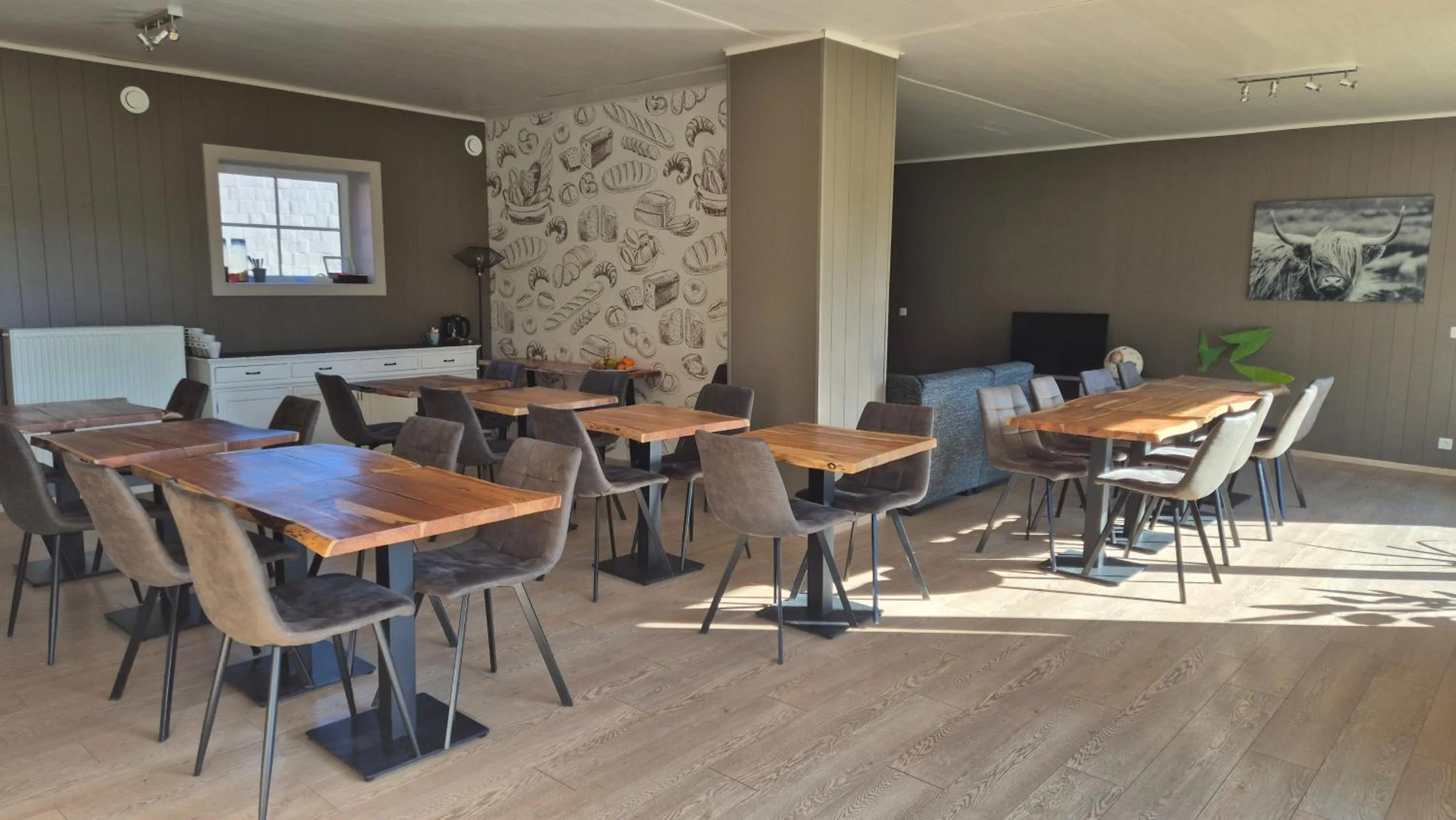 Seating area in B&B De Dulle Koe