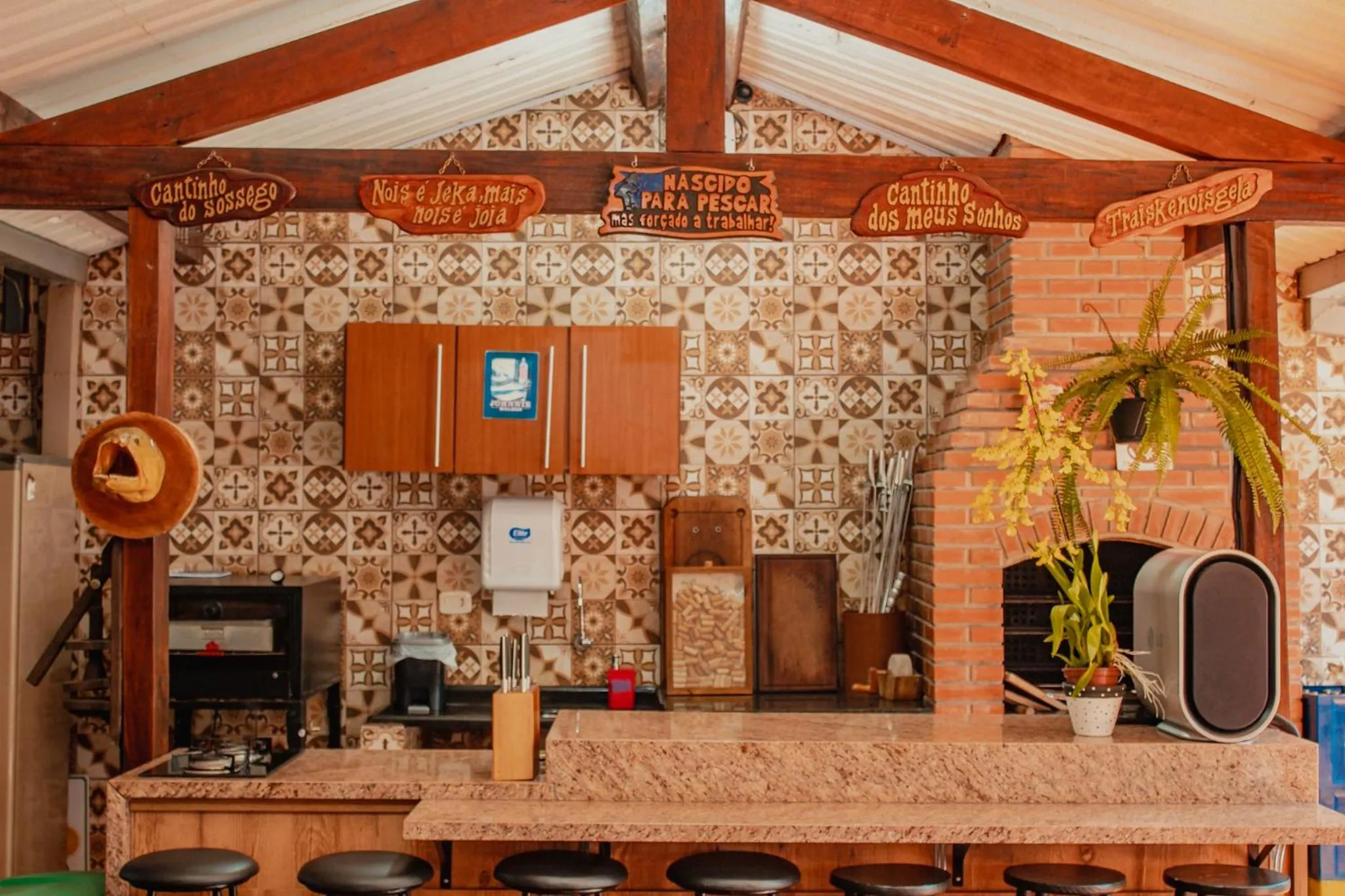 BBQ facilities in Pousada Nanai