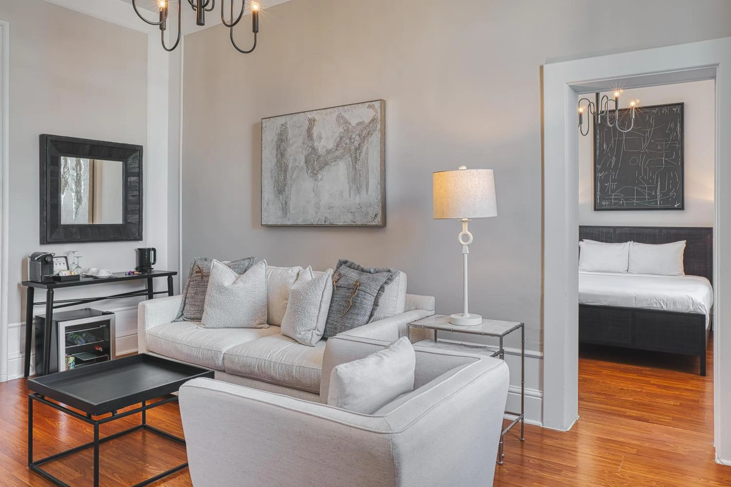 Seating area, Bed in The Windsor Hotel by Hoco Hotels Collection