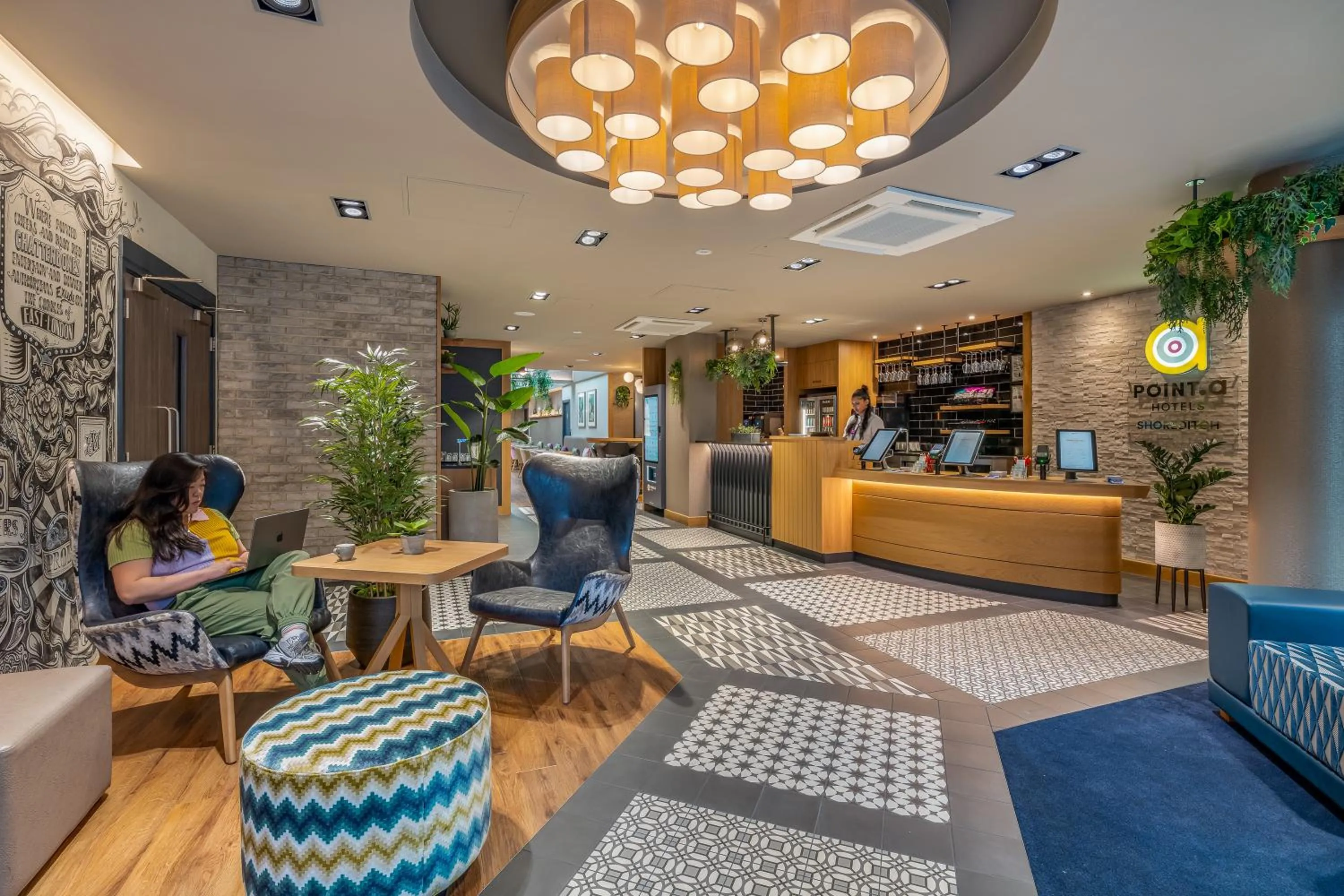 Lobby or reception in Point A Hotel London Shoreditch