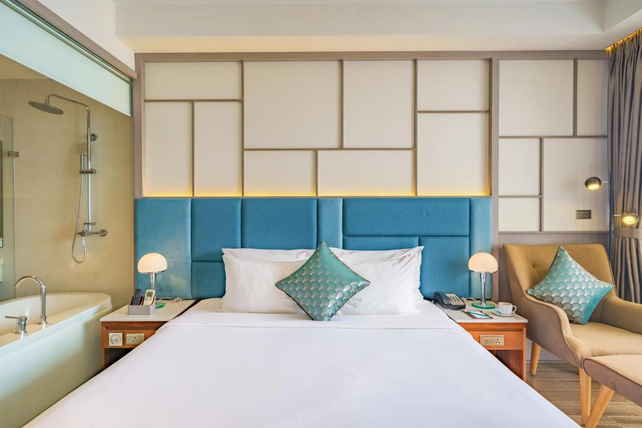 Bed in Seaesta Nha Trang Hotel