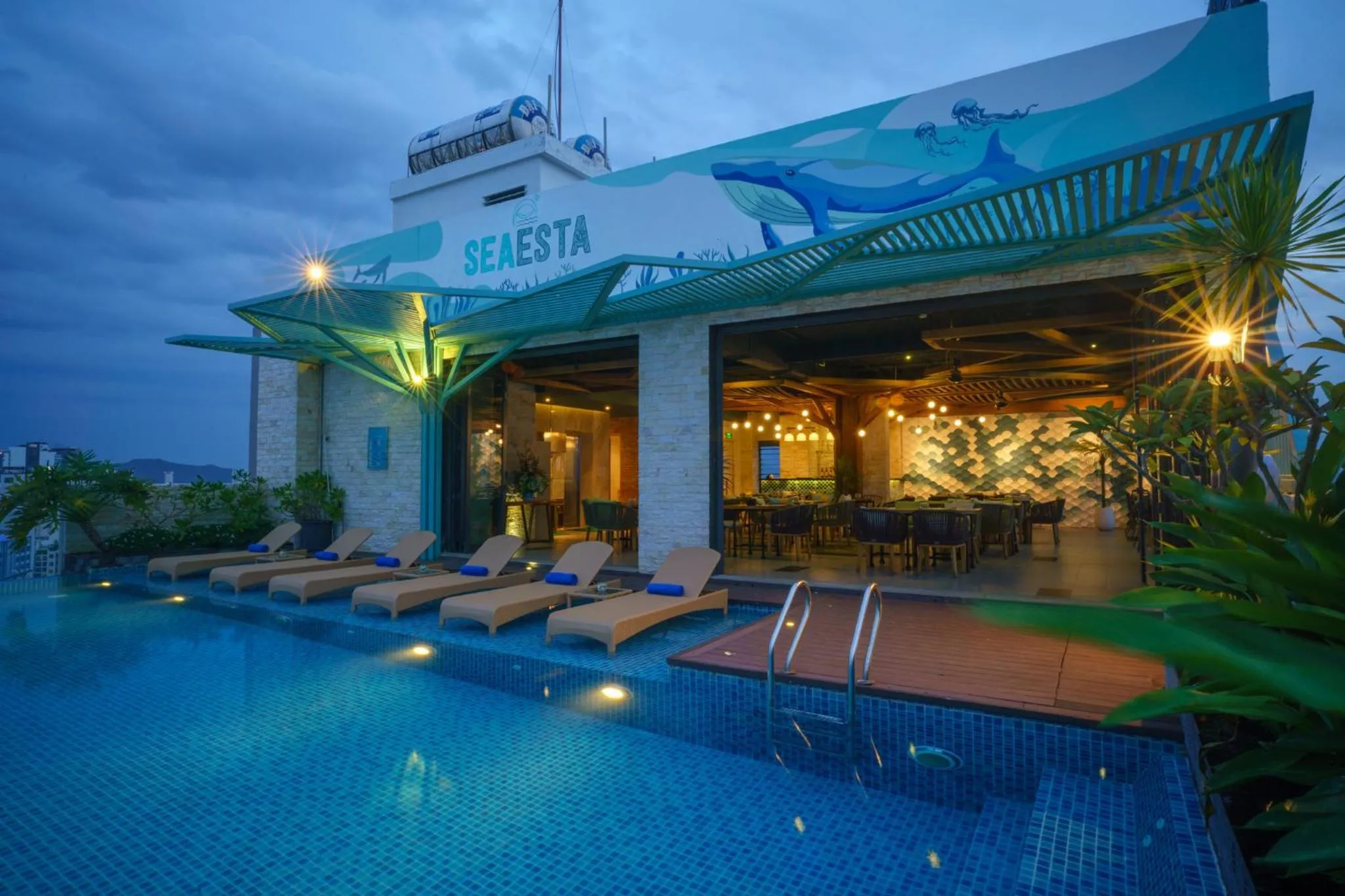 Swimming pool in Seaesta Nha Trang Hotel