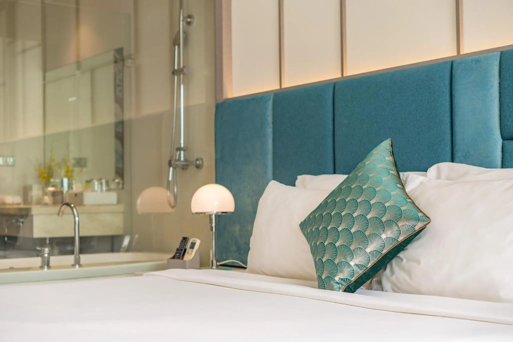 Bed in Seaesta Nha Trang Hotel