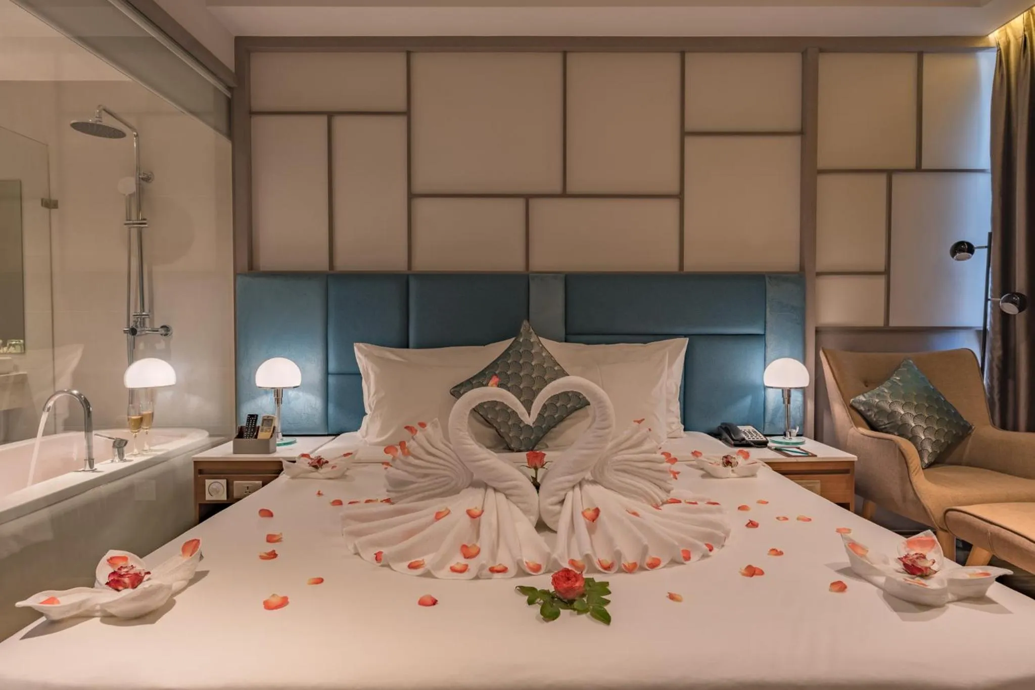 Bed in Seaesta Nha Trang Hotel