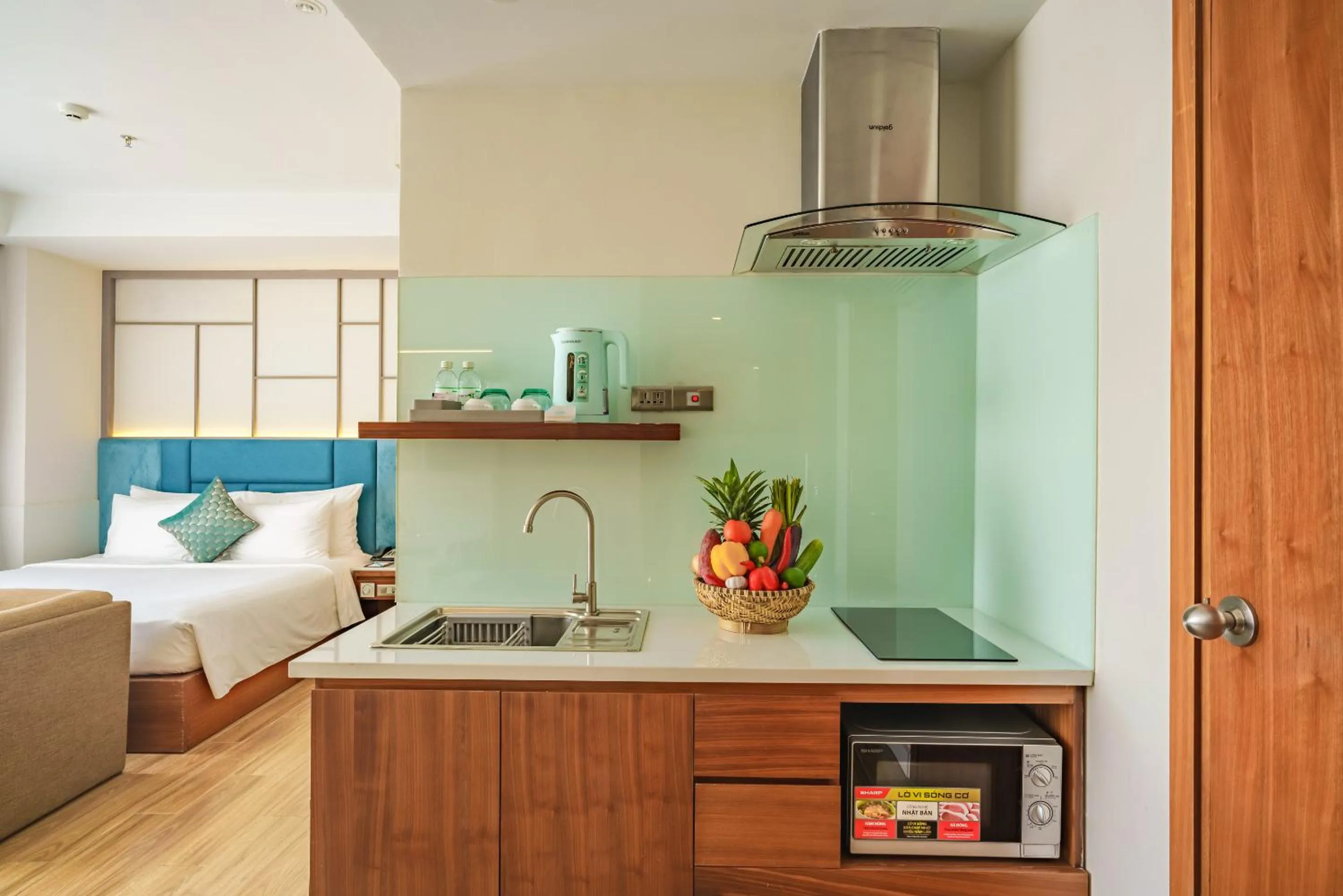 Kitchen or kitchenette in Seaesta Nha Trang Hotel
