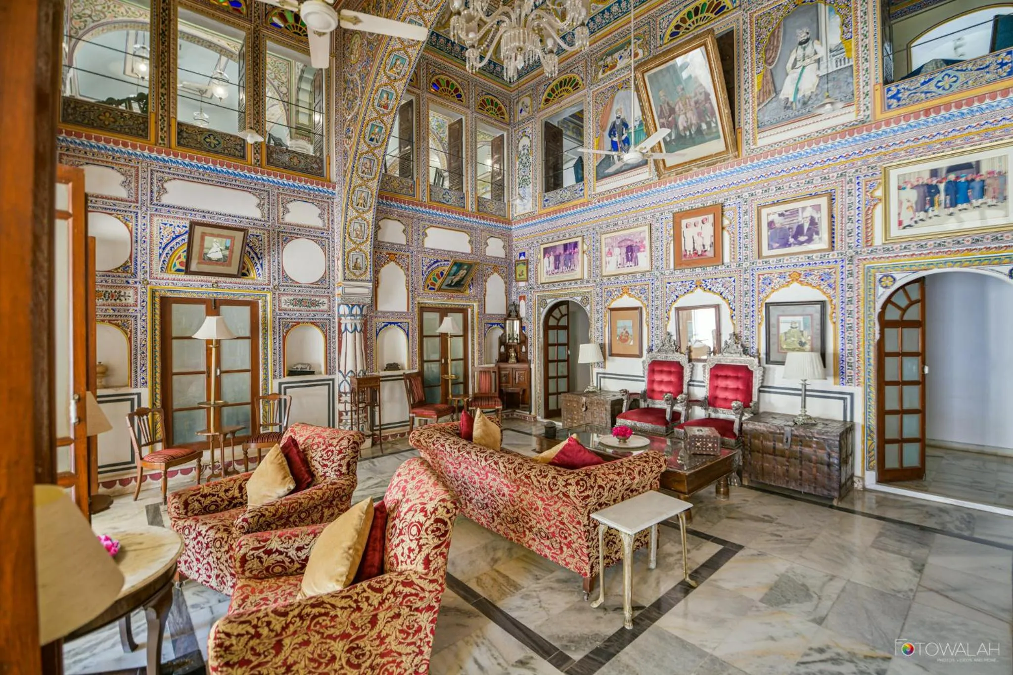 Living room in Hotel Castle Mandawa