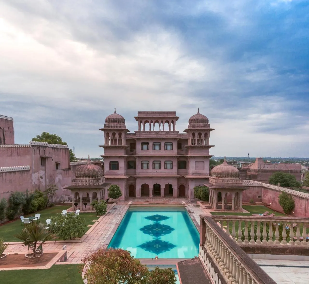 Bird's eye view in Hotel Castle Mandawa