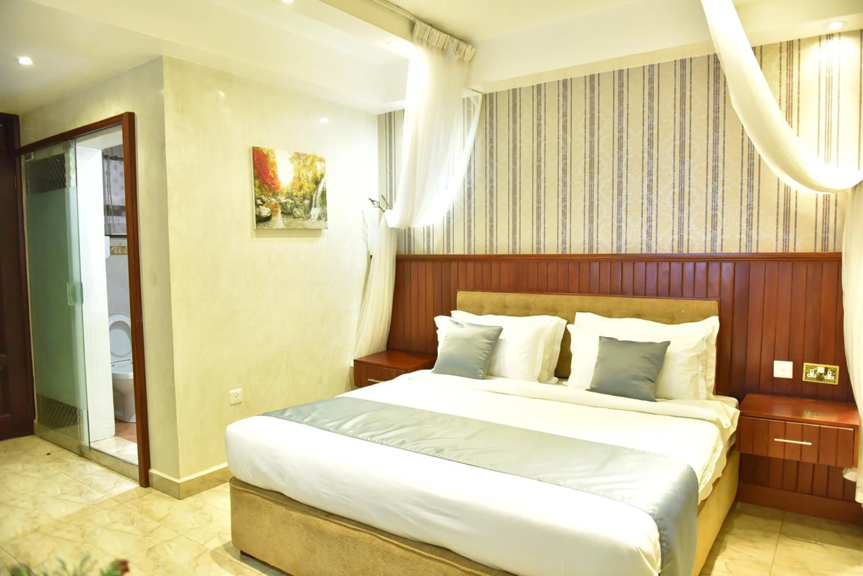 Bed in Interservice Hotel