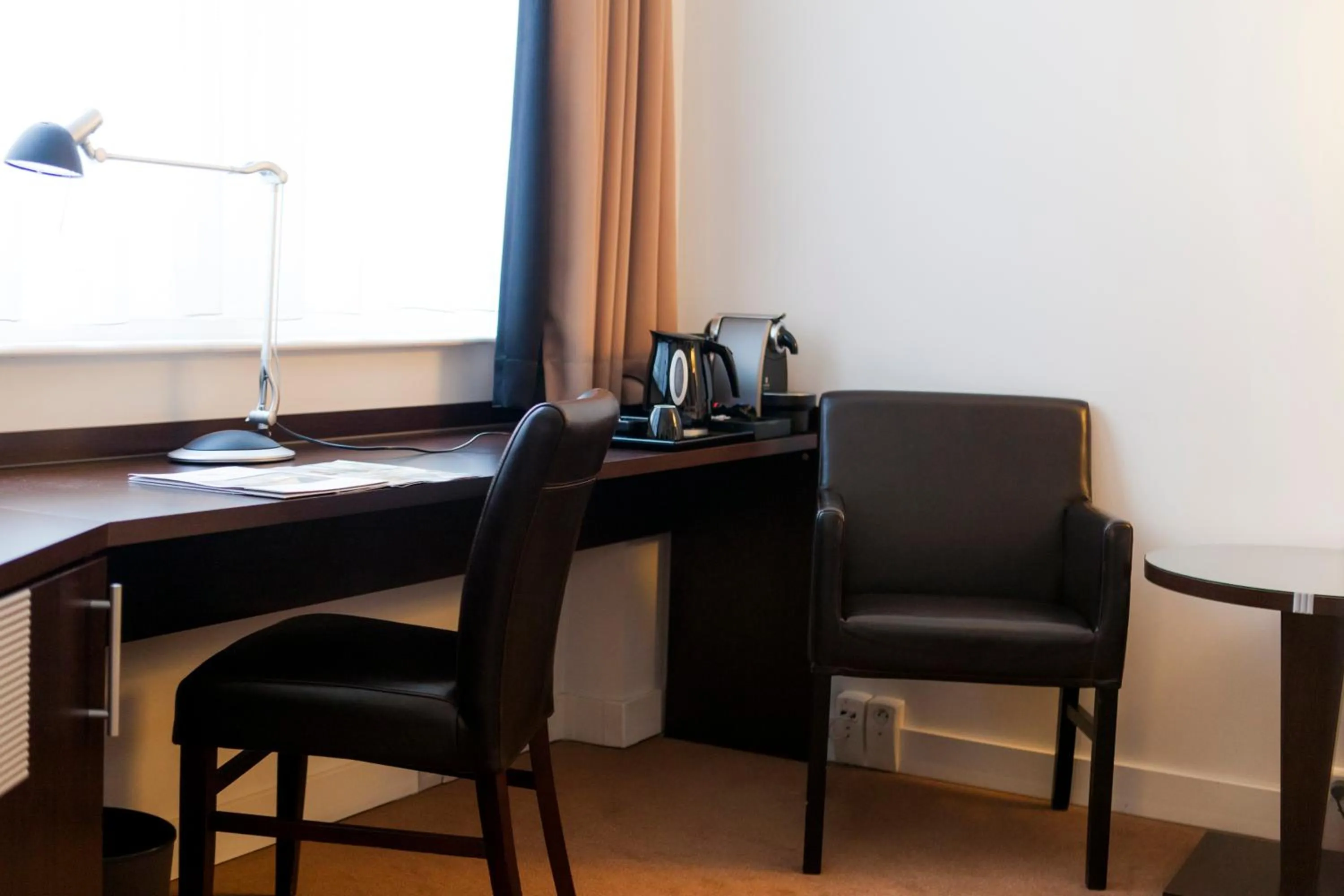 Seating area in Progress Hotel