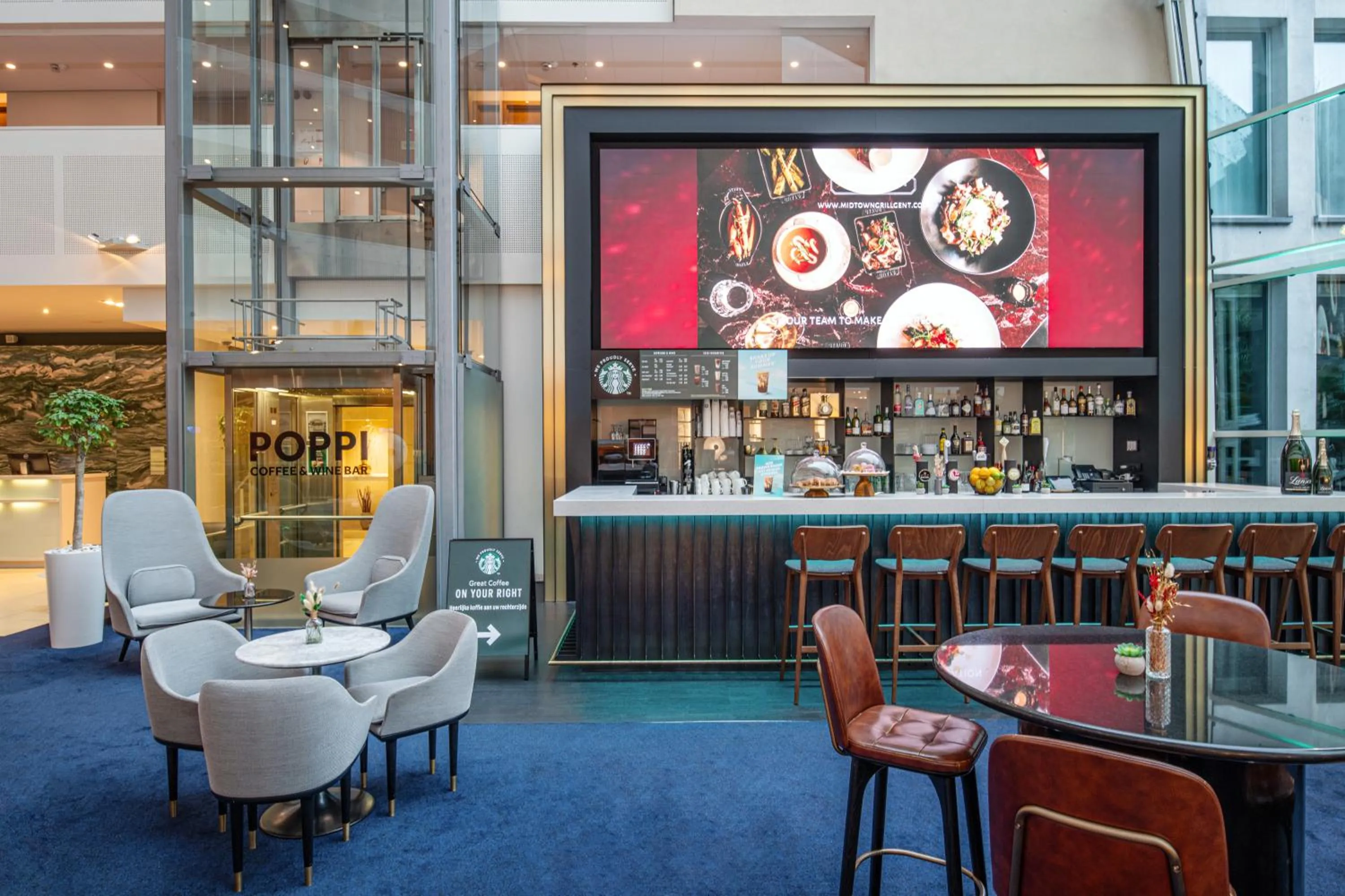 Coffee/tea facilities in Ghent Marriott Hotel